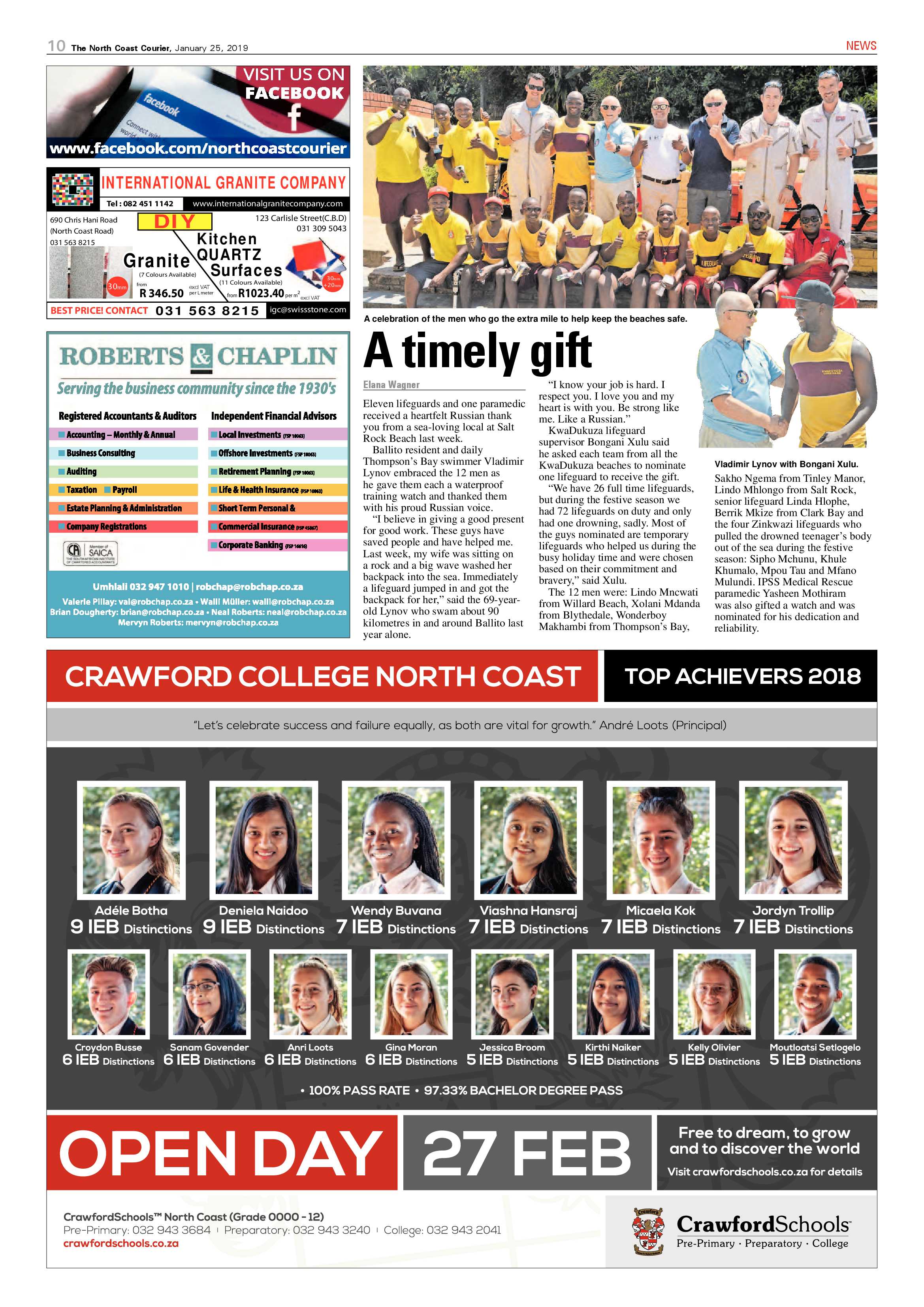 The North Coast Courier – 25 January 2019 page 10