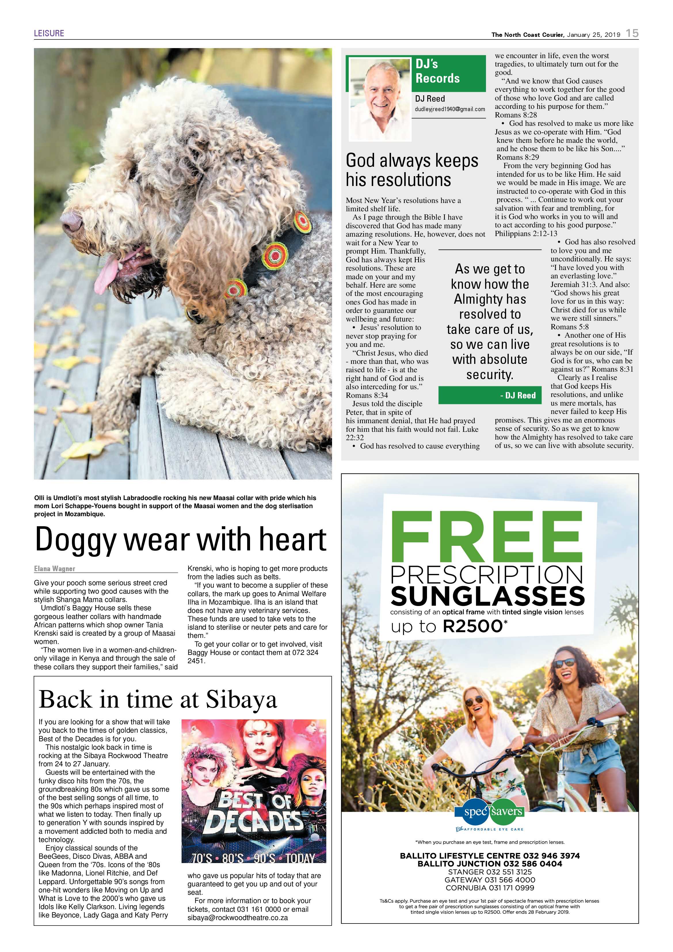 The North Coast Courier – 25 January 2019 page 15