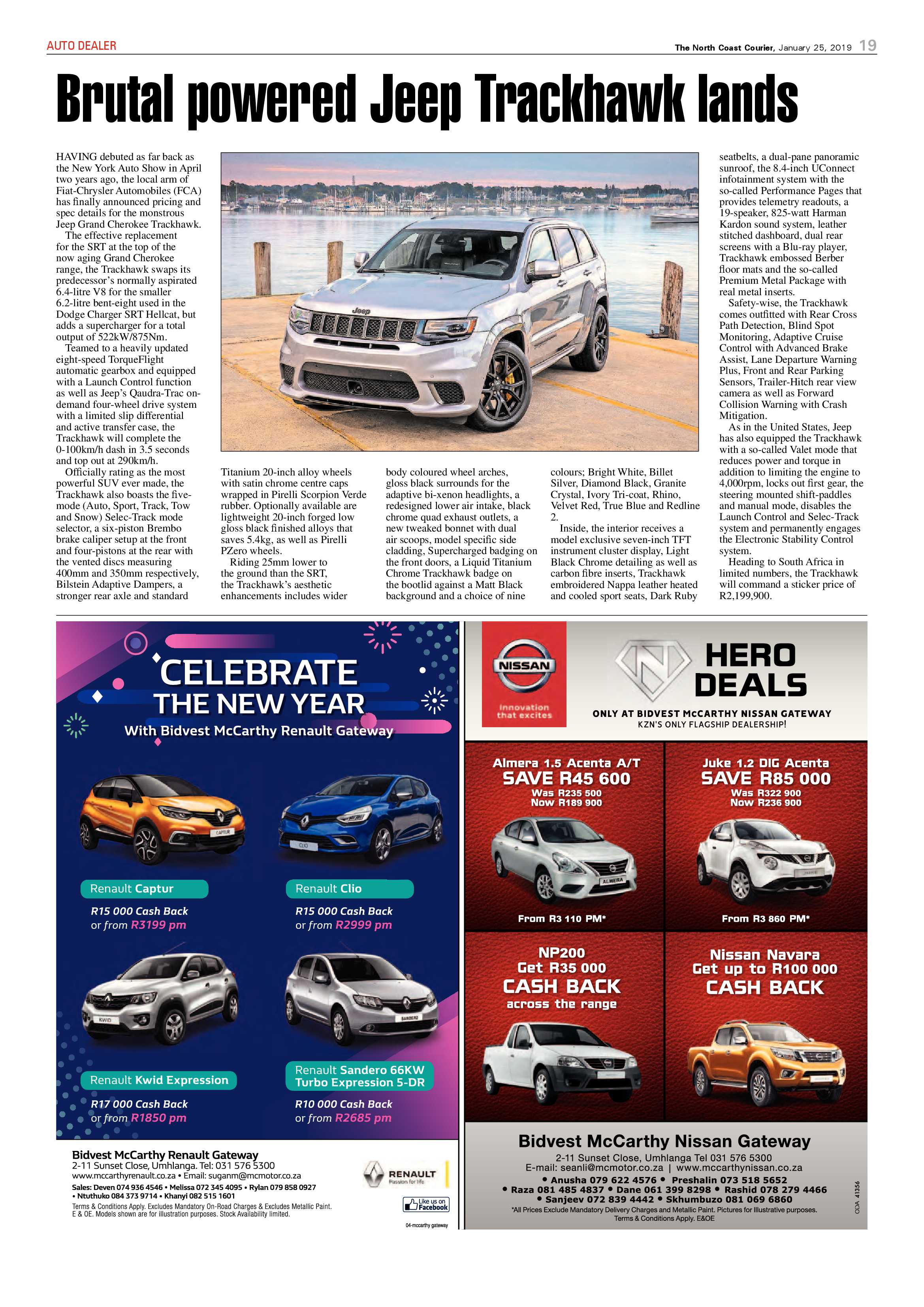 The North Coast Courier – 25 January 2019 page 19