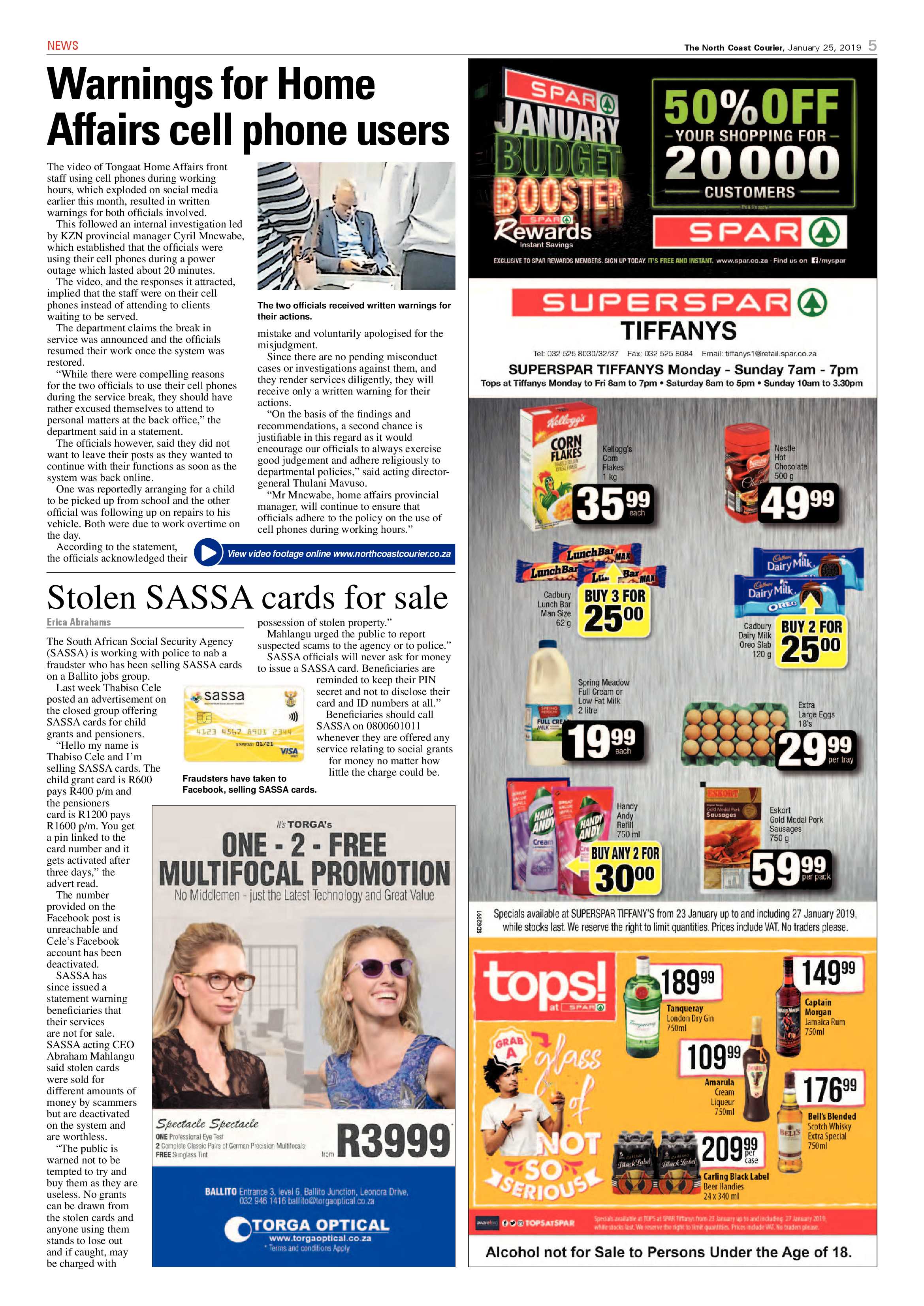 The North Coast Courier – 25 January 2019 page 5