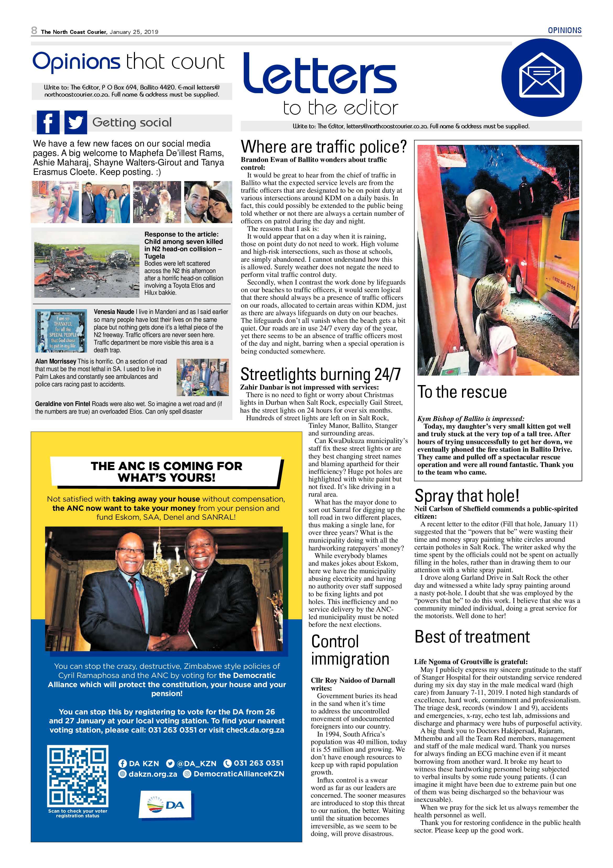 The North Coast Courier – 25 January 2019 page 8