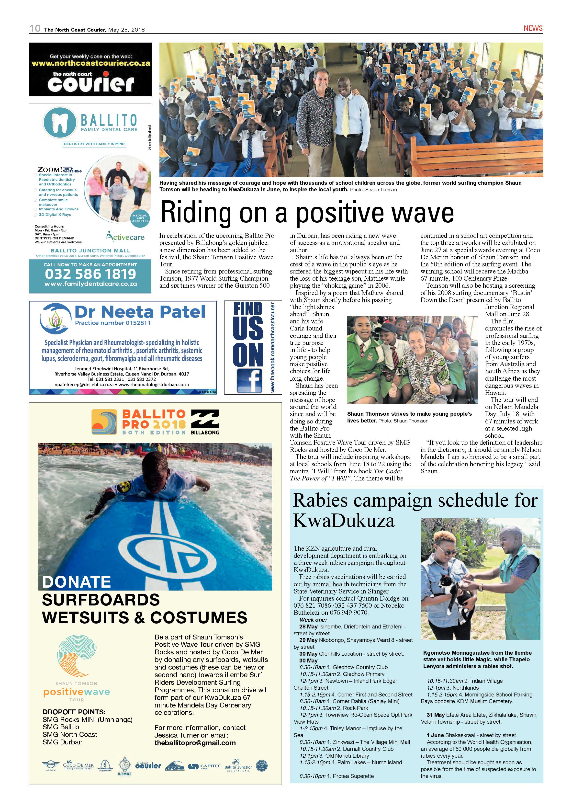 The North Coast Courier – 25 May 2018 page 10