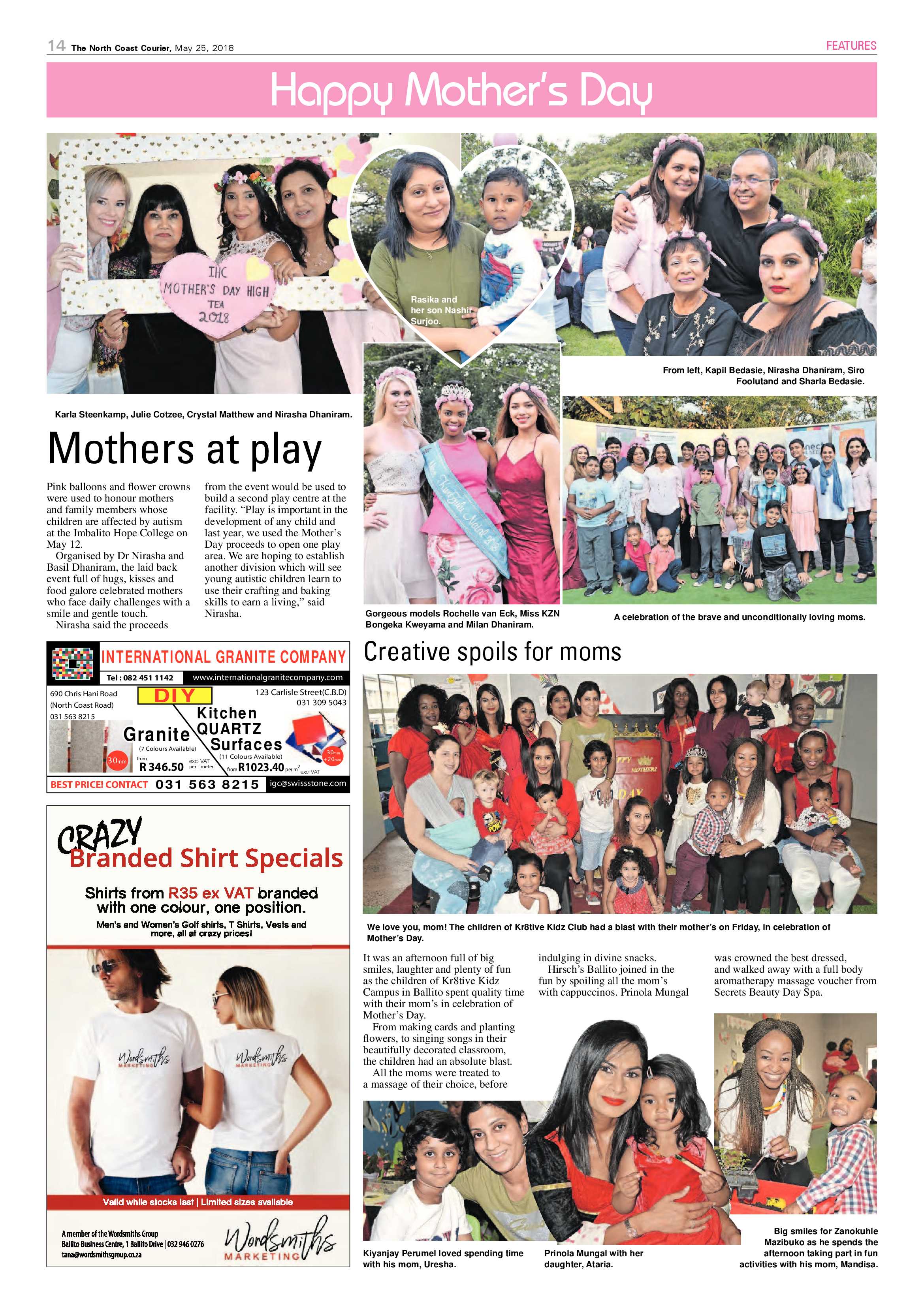 The North Coast Courier – 25 May 2018 page 14