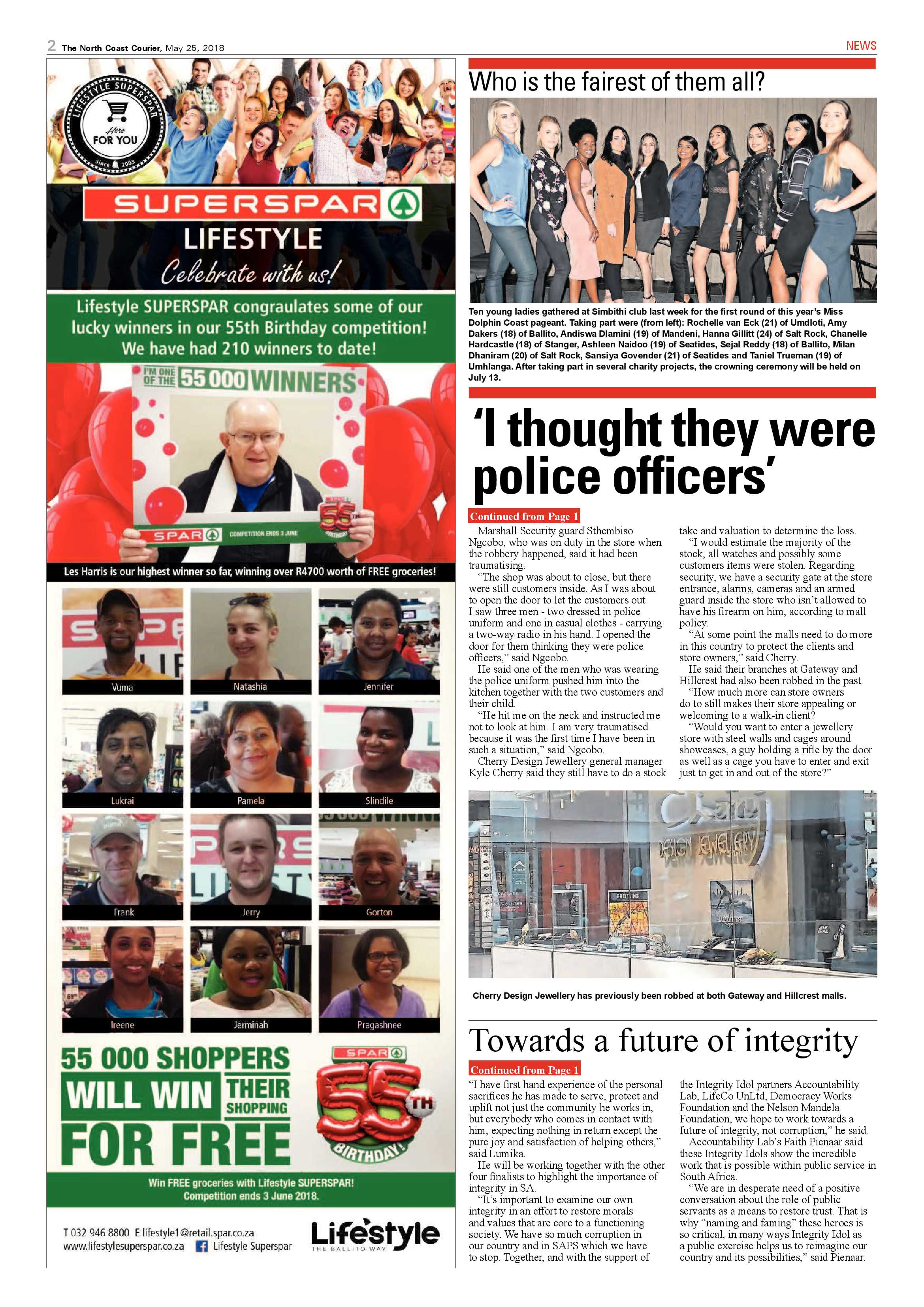 The North Coast Courier – 25 May 2018 page 2