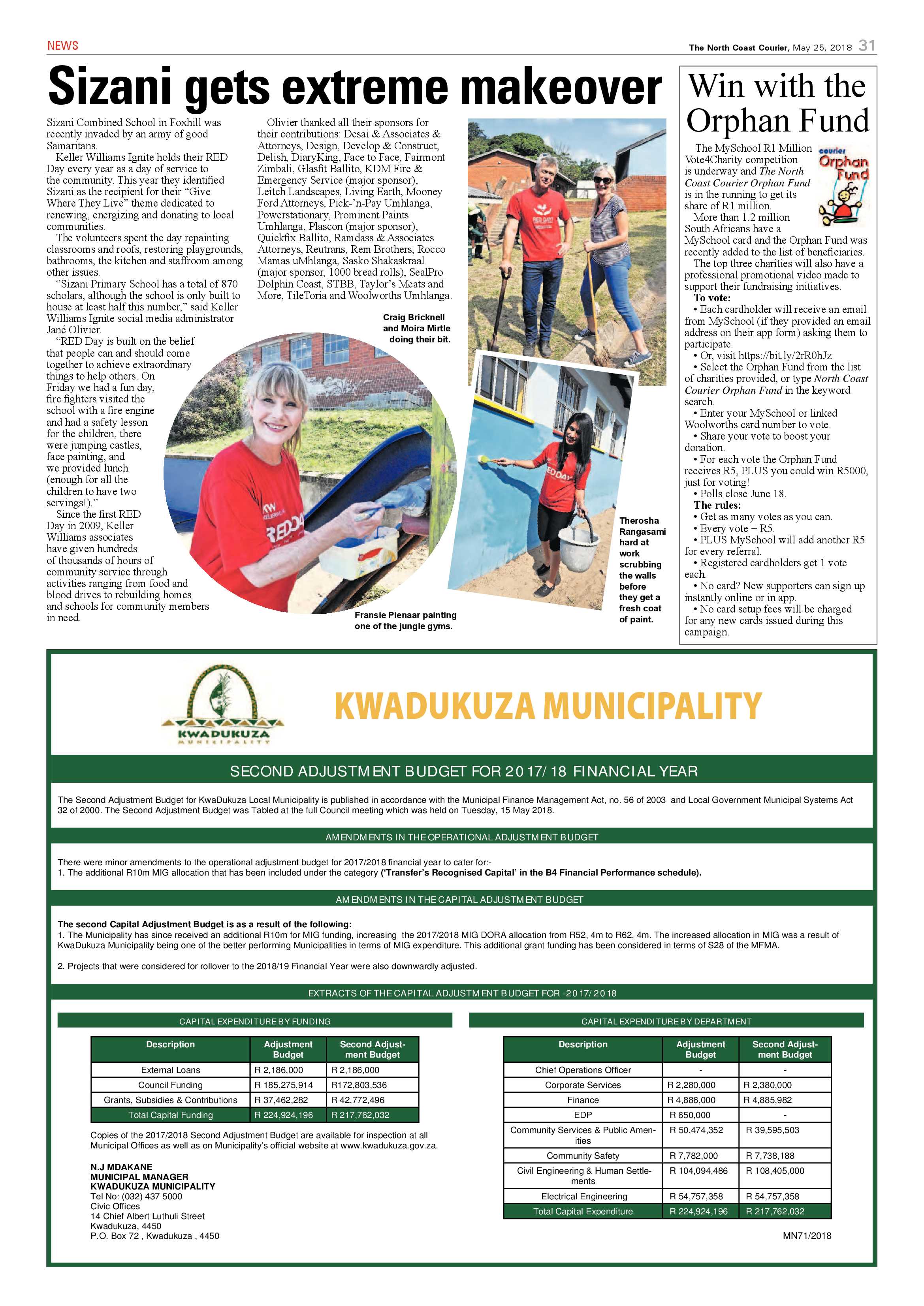 The North Coast Courier – 25 May 2018 page 31