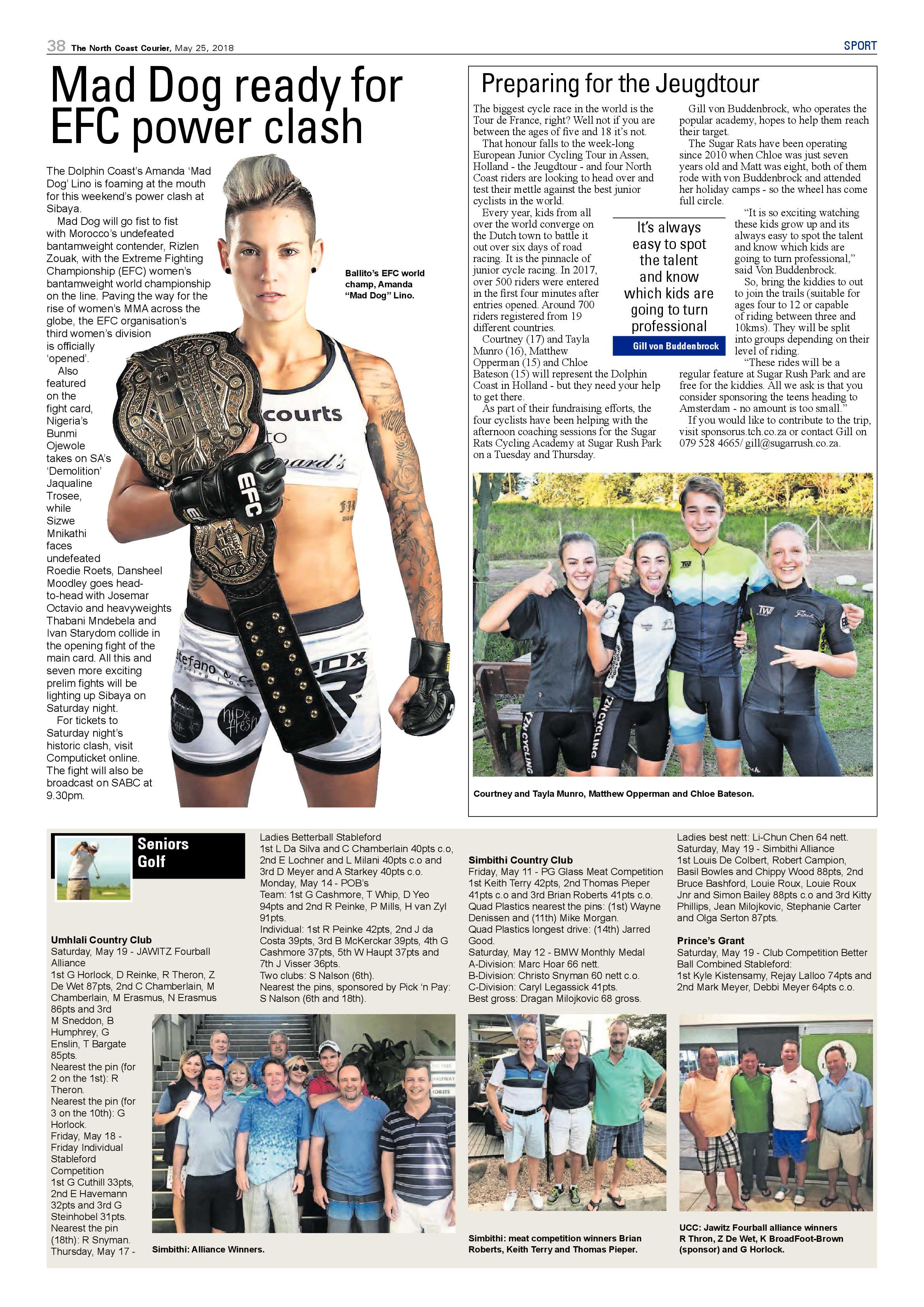 The North Coast Courier – 25 May 2018 page 38