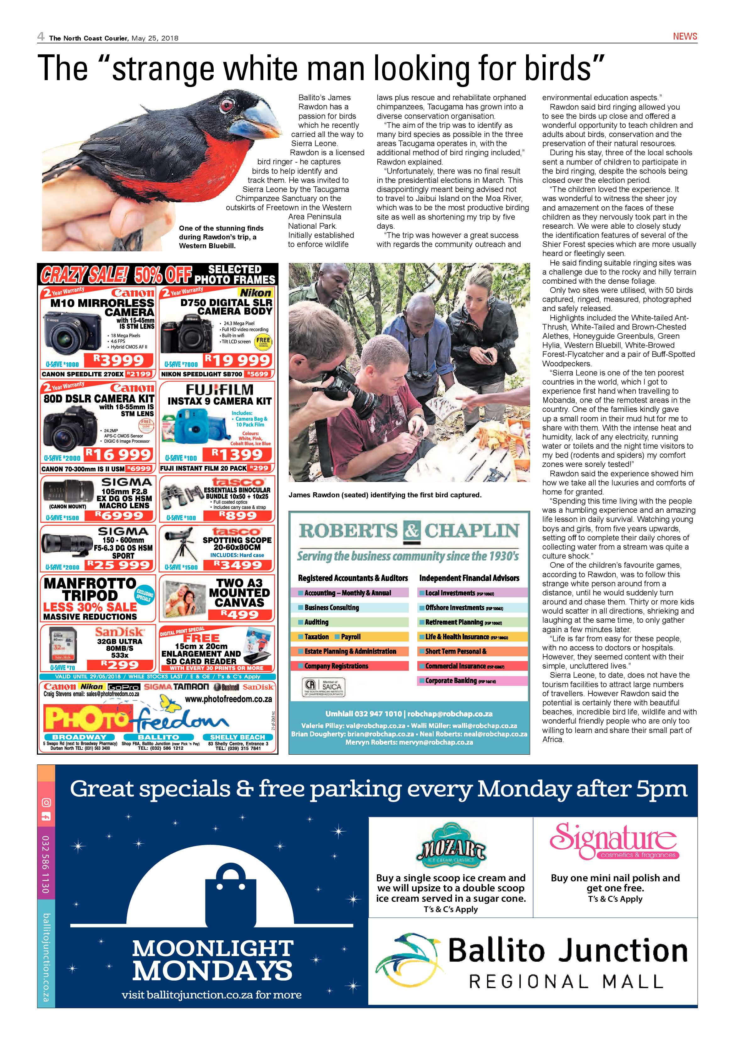 The North Coast Courier – 25 May 2018 page 4