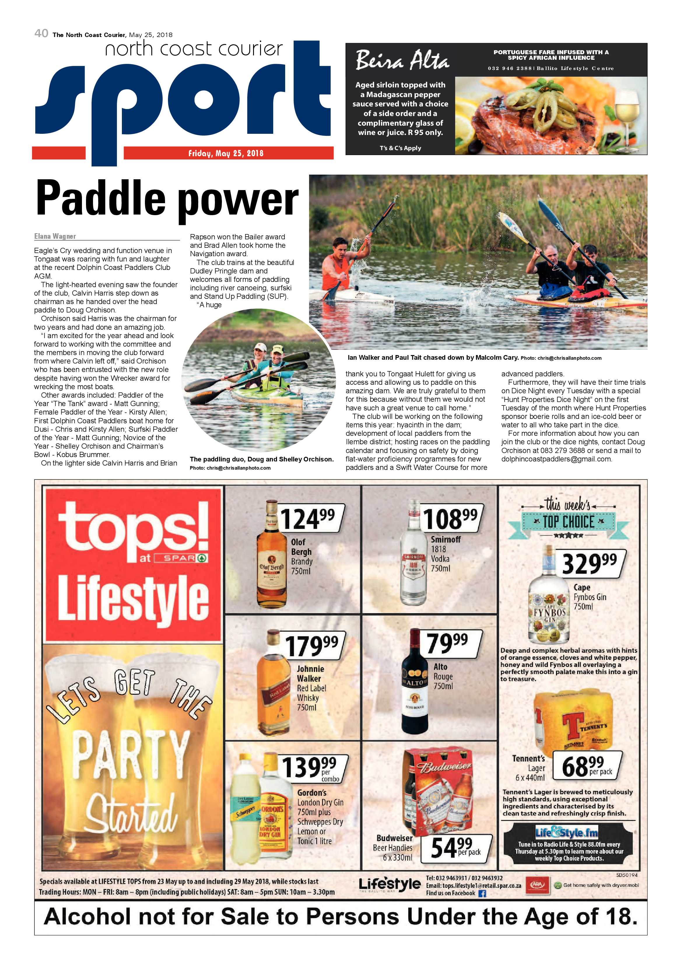 The North Coast Courier – 25 May 2018 page 40