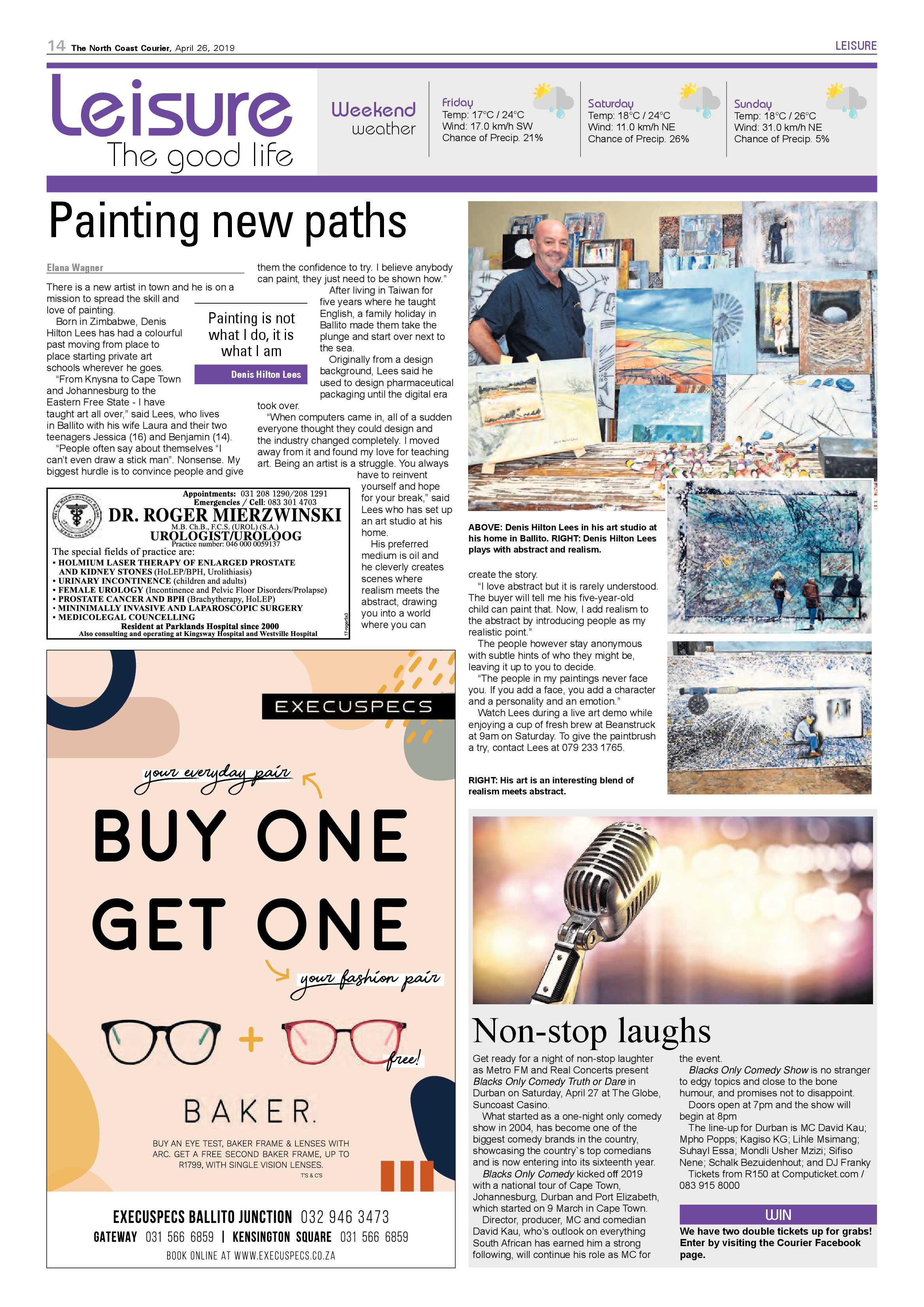 The North Coast Courier – 26 April 2019 page 14