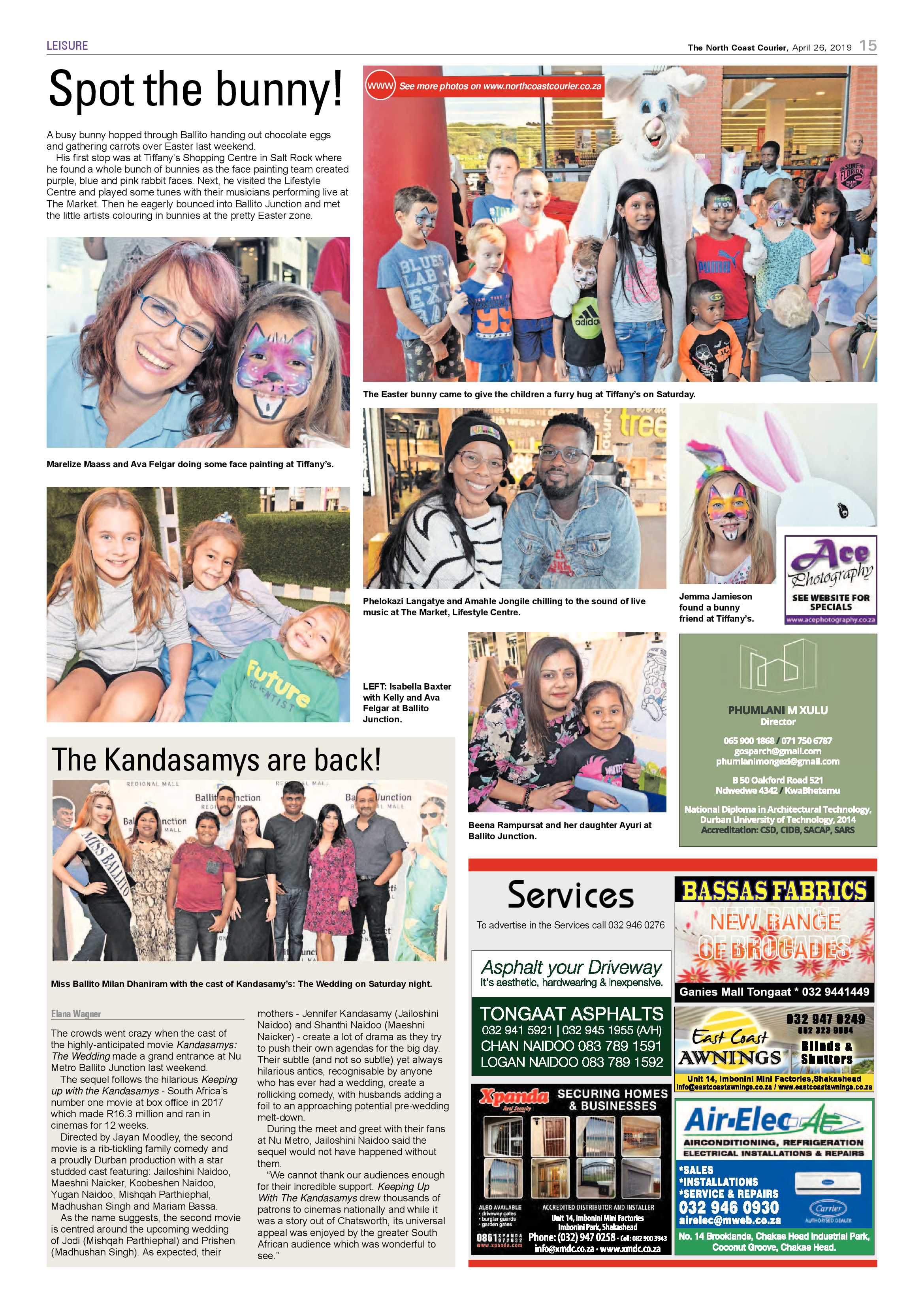 The North Coast Courier – 26 April 2019 page 15