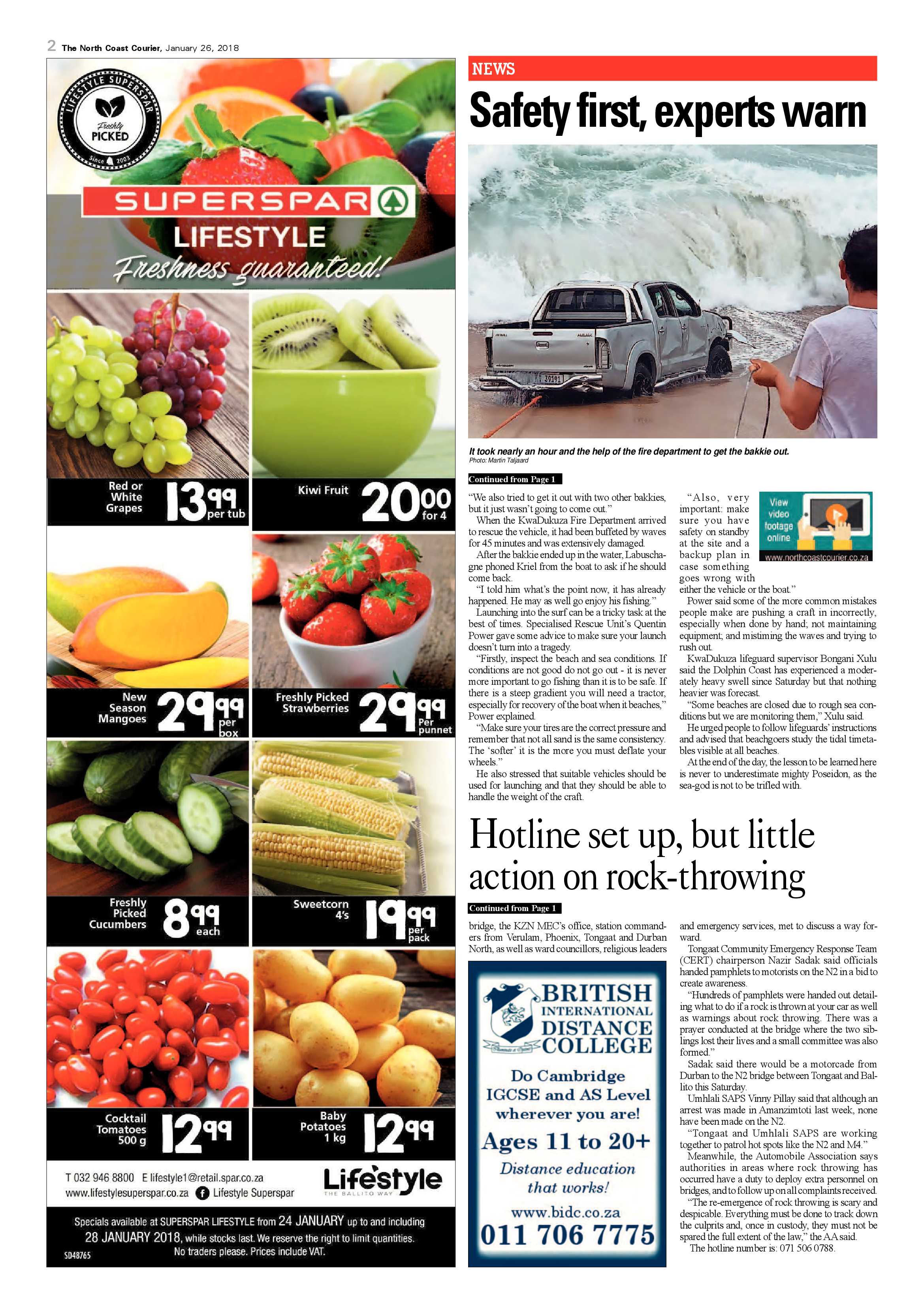 The North Coast Courier – 26 January 2018 page 2