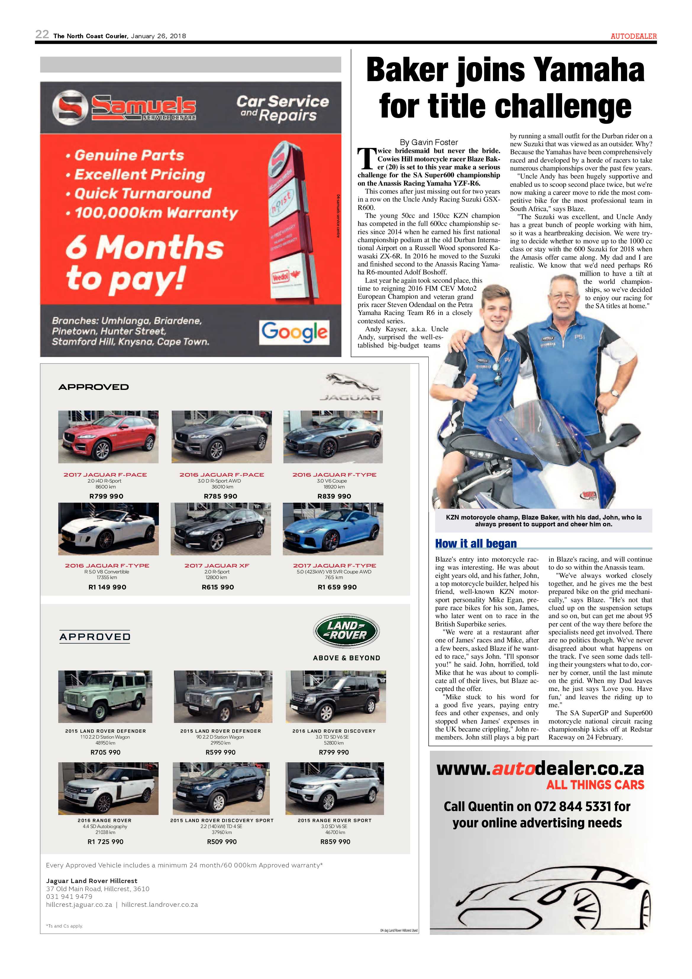 The North Coast Courier – 26 January 2018 page 22