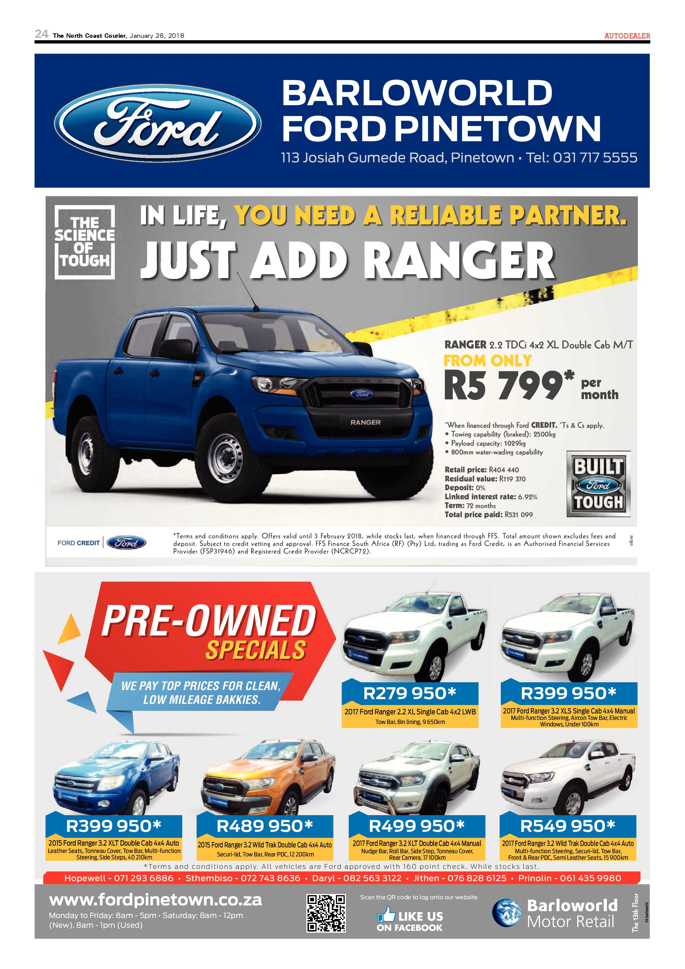 The North Coast Courier – 26 January 2018 page 24
