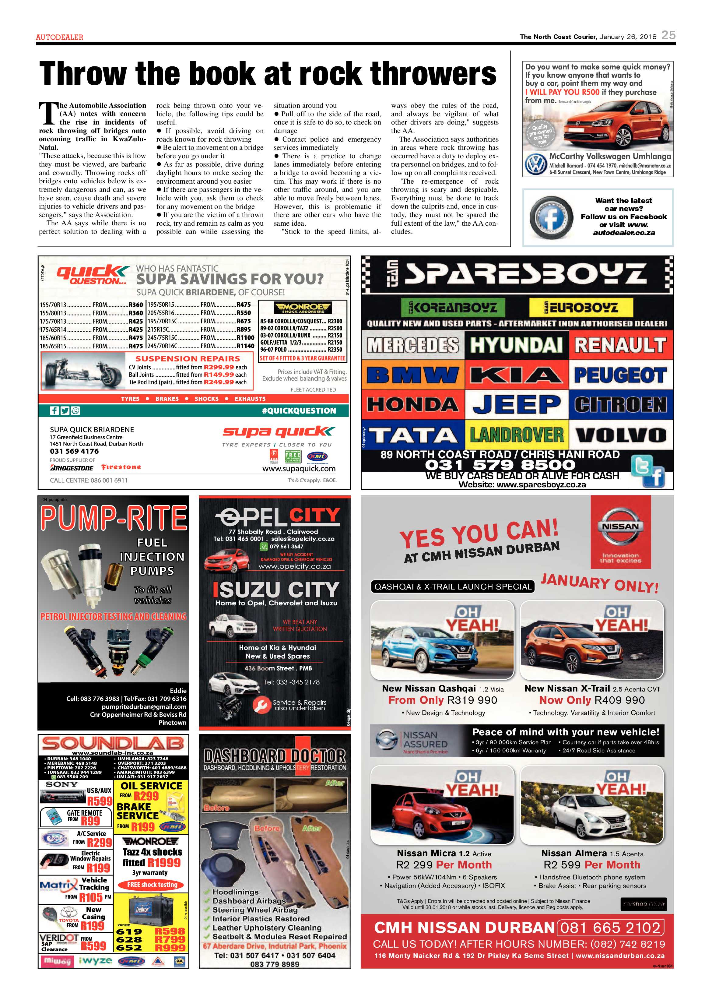 The North Coast Courier – 26 January 2018 page 25