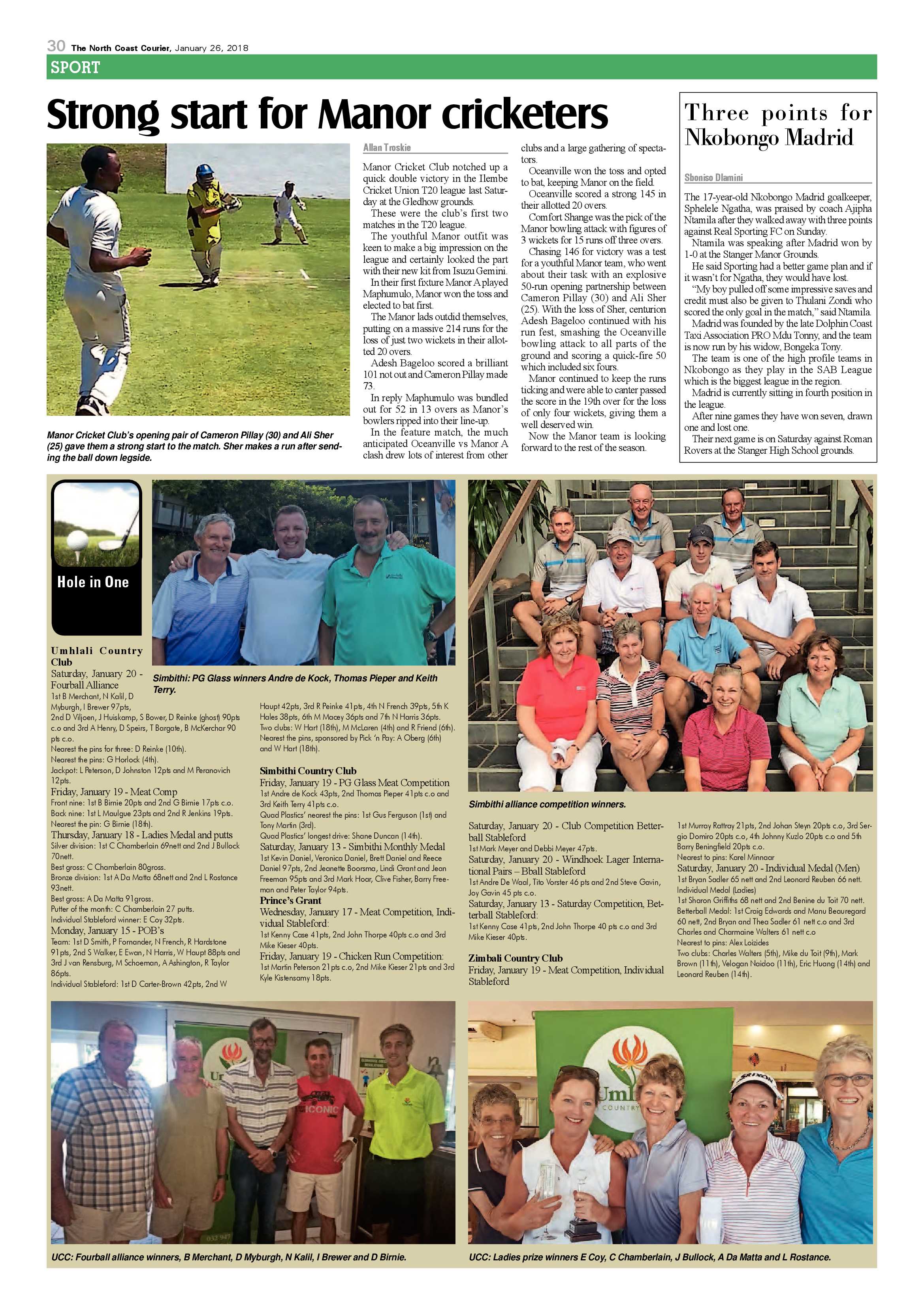 The North Coast Courier – 26 January 2018 page 30