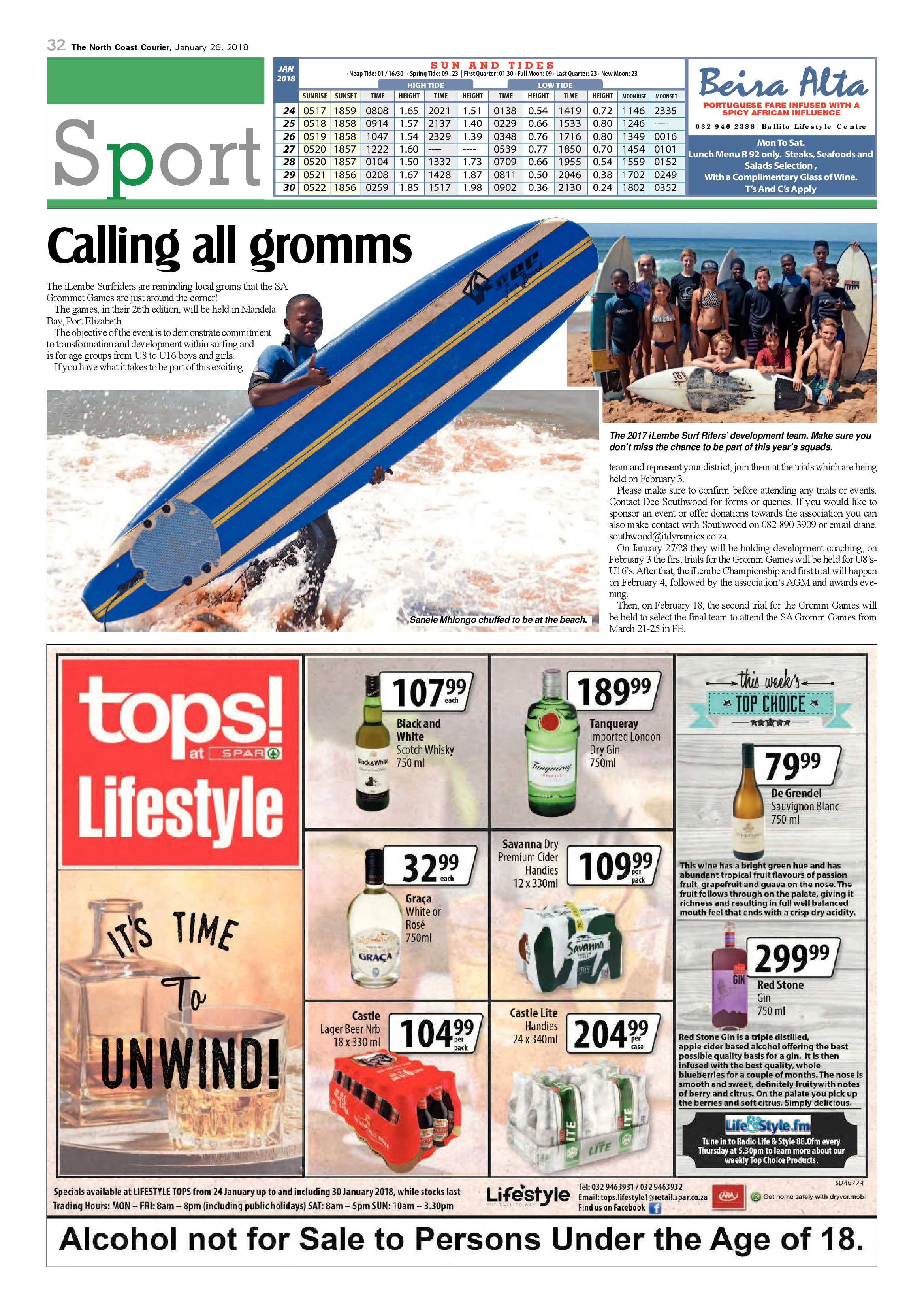 The North Coast Courier – 26 January 2018 page 32