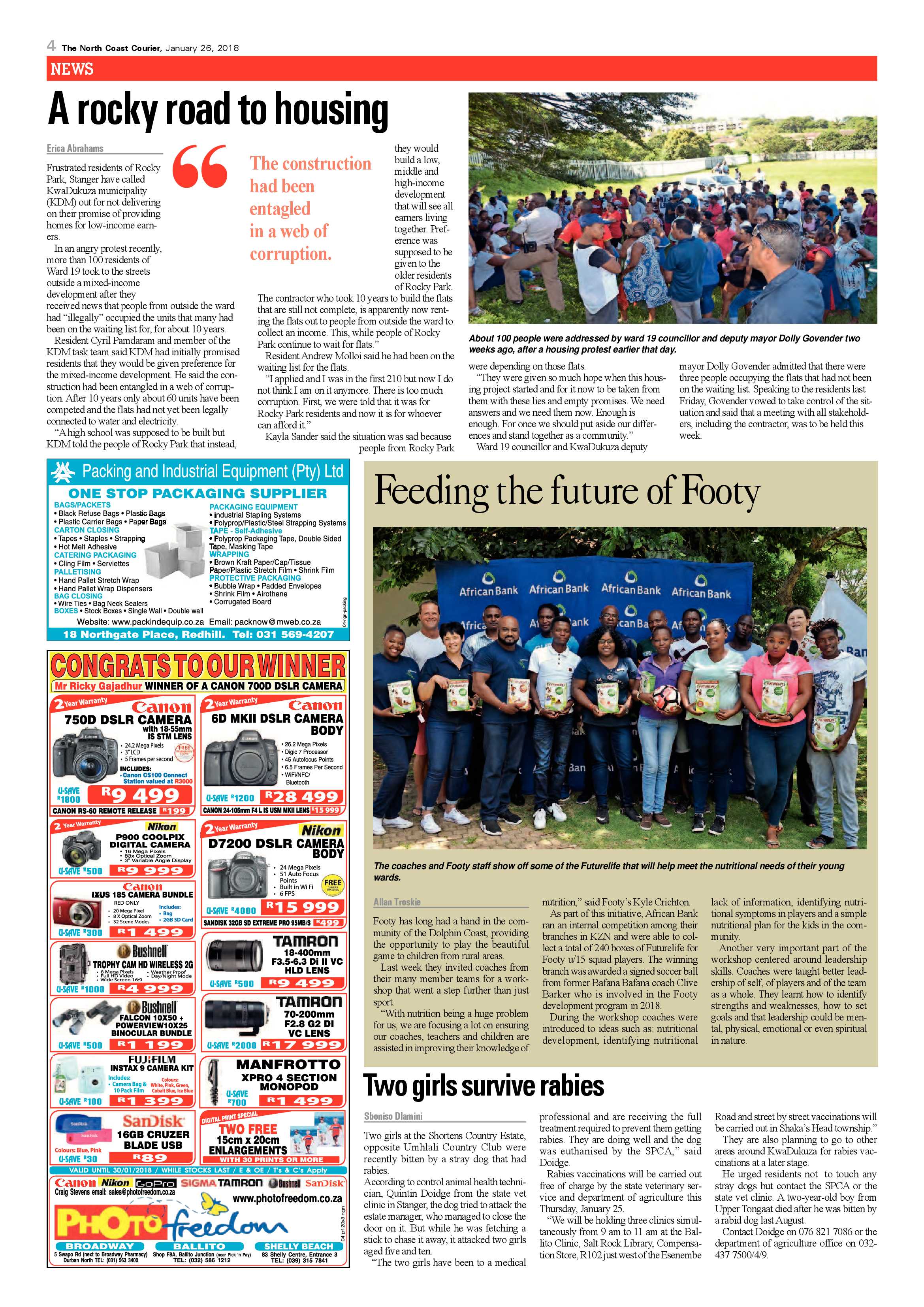 The North Coast Courier – 26 January 2018 page 4