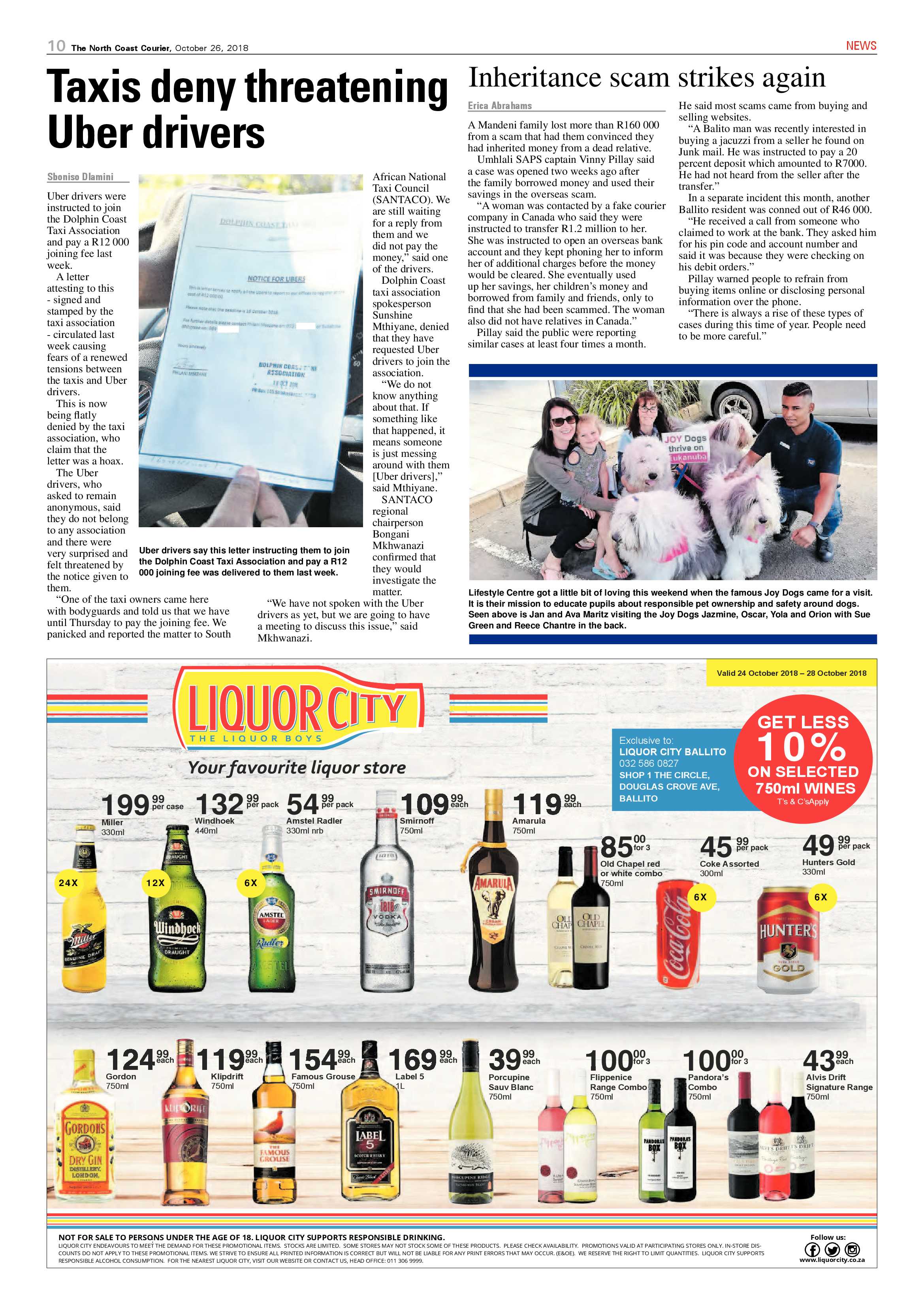 The North Coast Courier – 26 October 2018 page 10