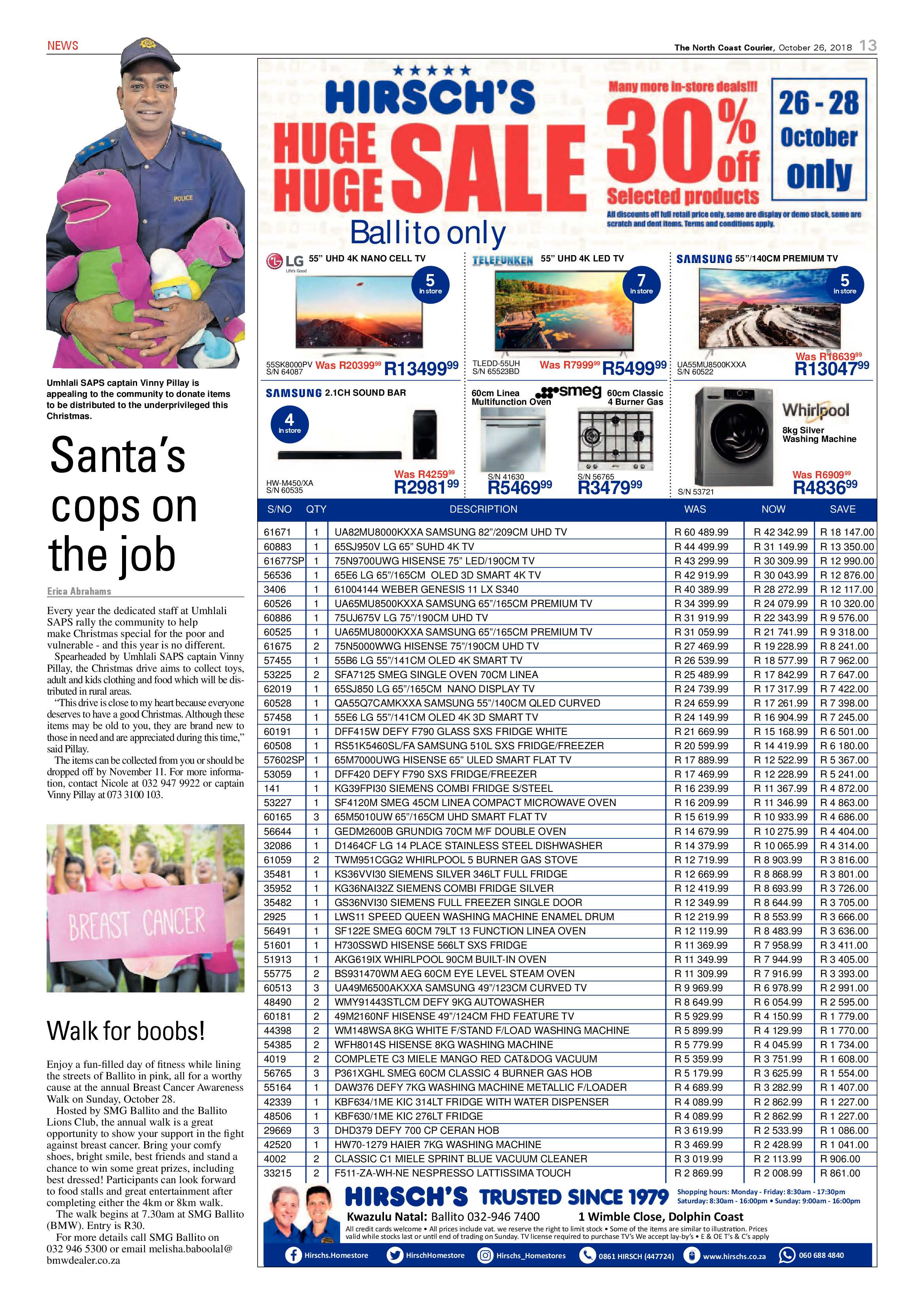 The North Coast Courier – 26 October 2018 page 13