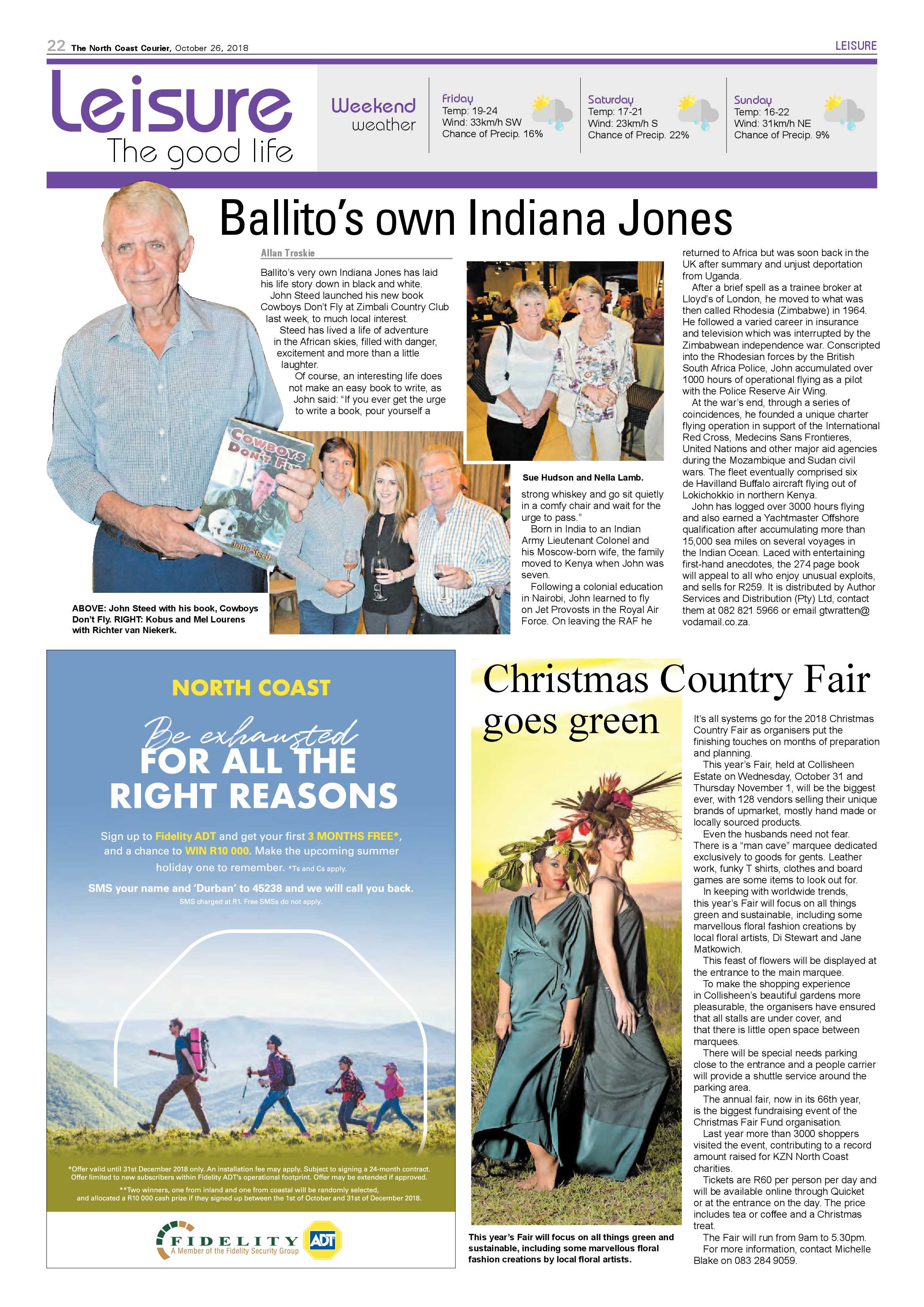 The North Coast Courier – 26 October 2018 page 22