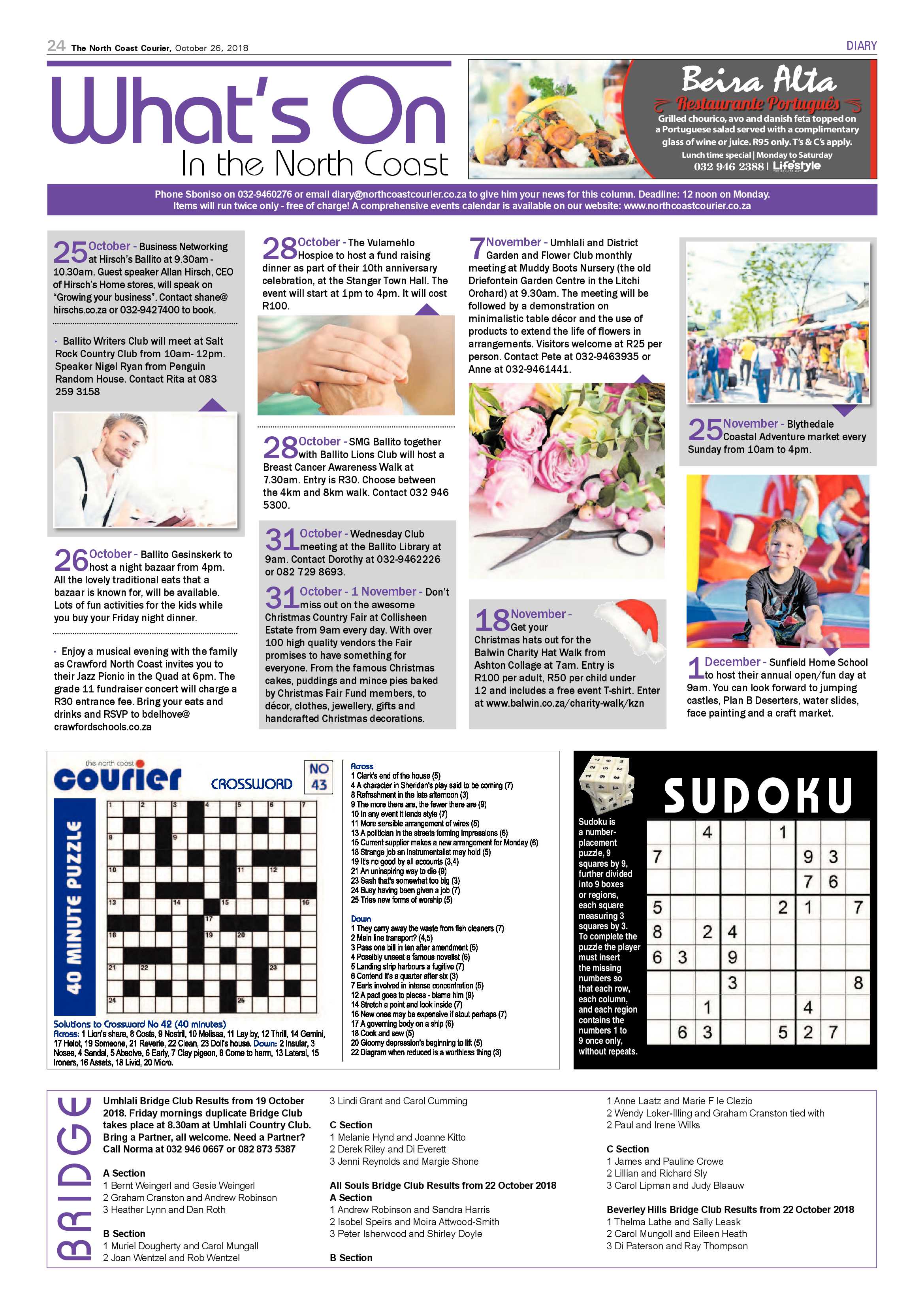 The North Coast Courier – 26 October 2018 page 24
