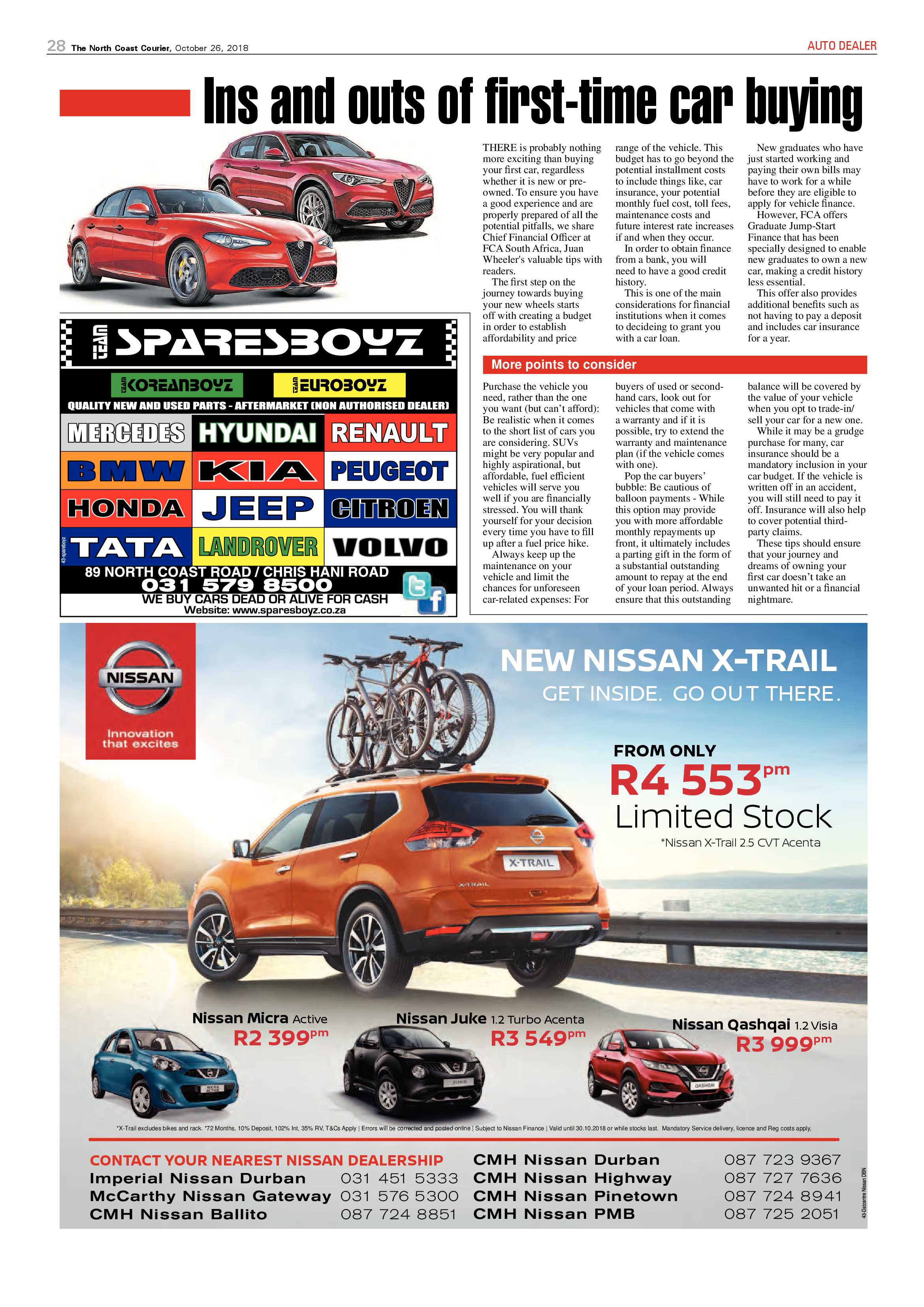 The North Coast Courier – 26 October 2018 page 28