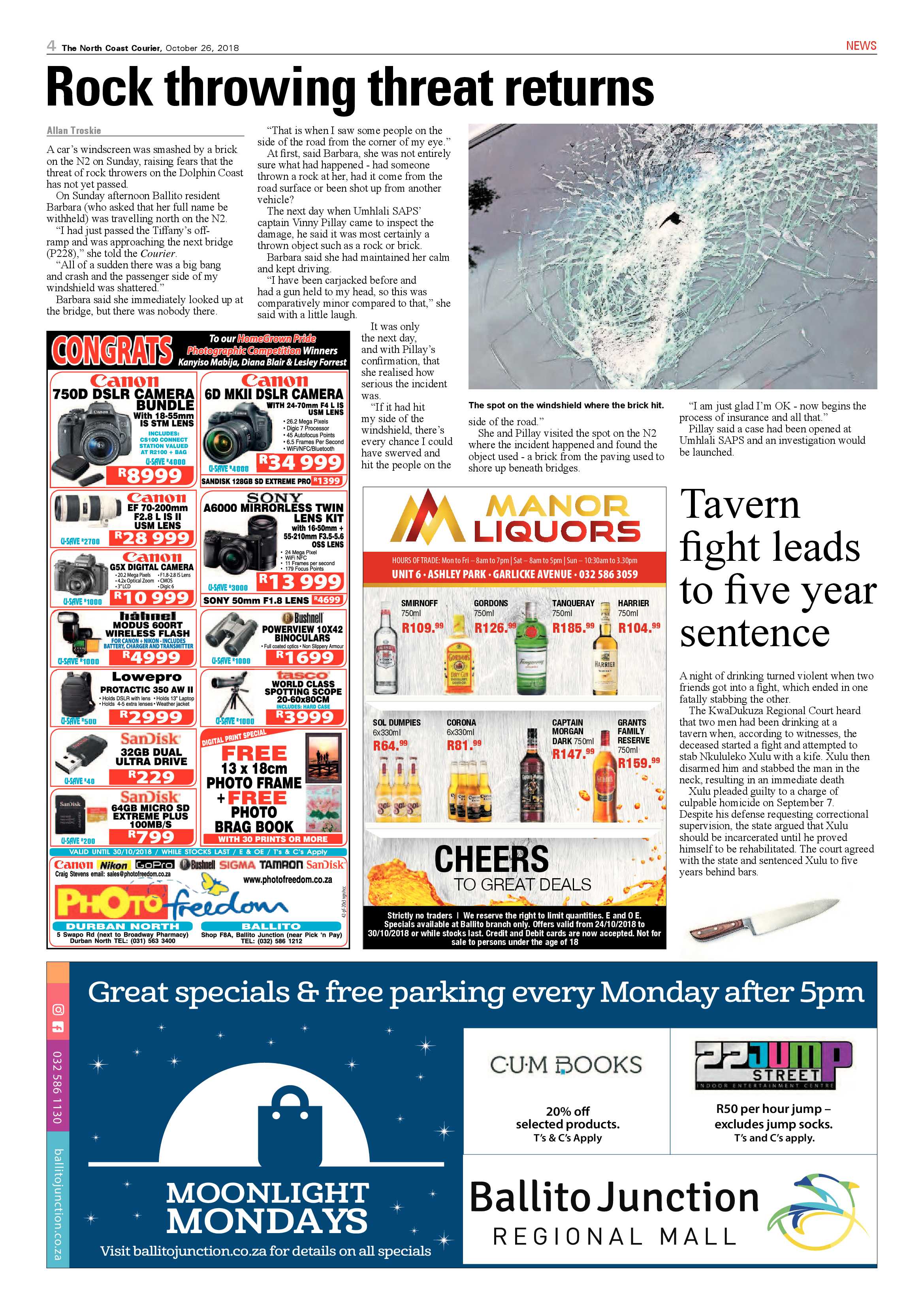 The North Coast Courier – 26 October 2018 page 4