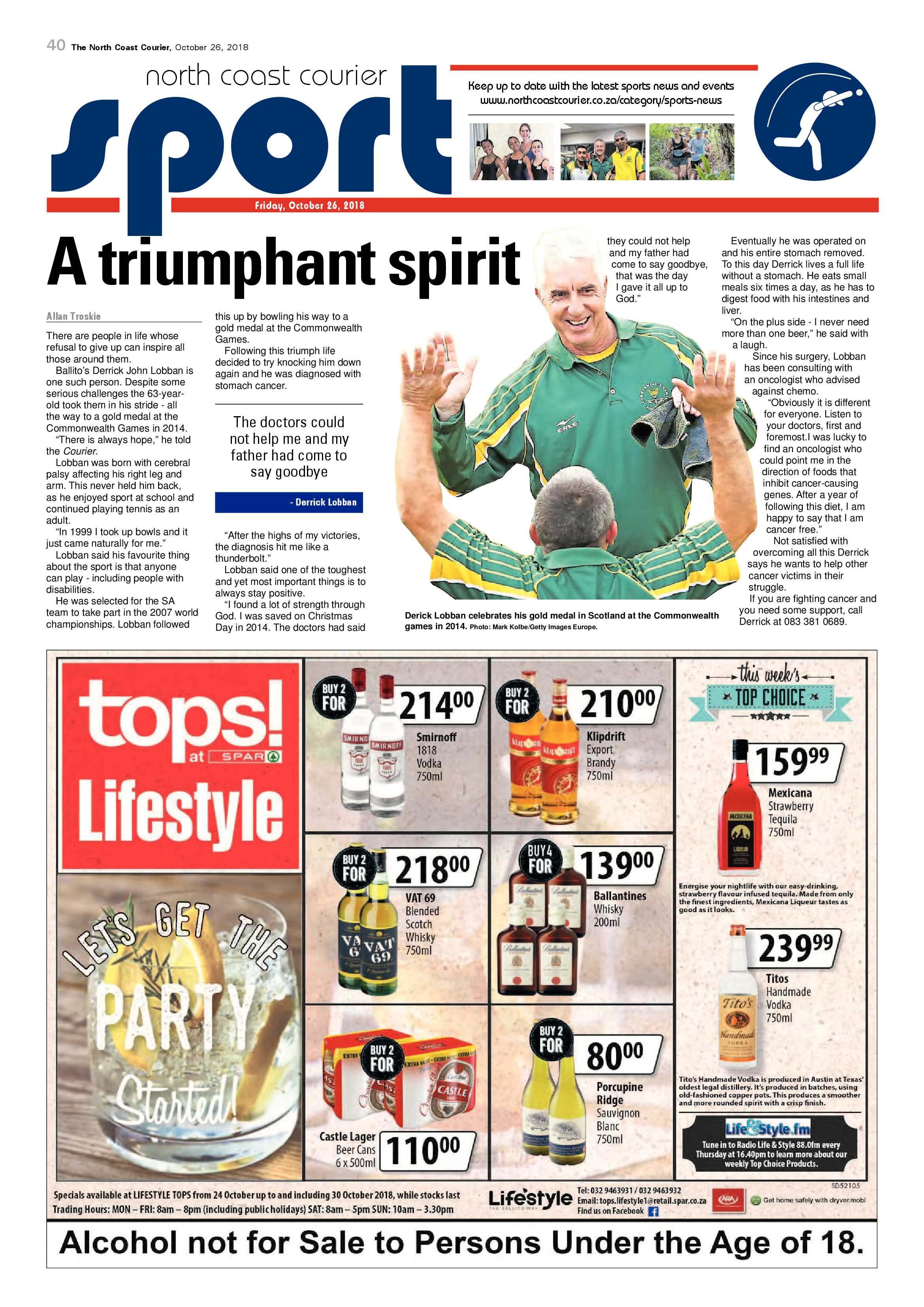 The North Coast Courier – 26 October 2018 page 40