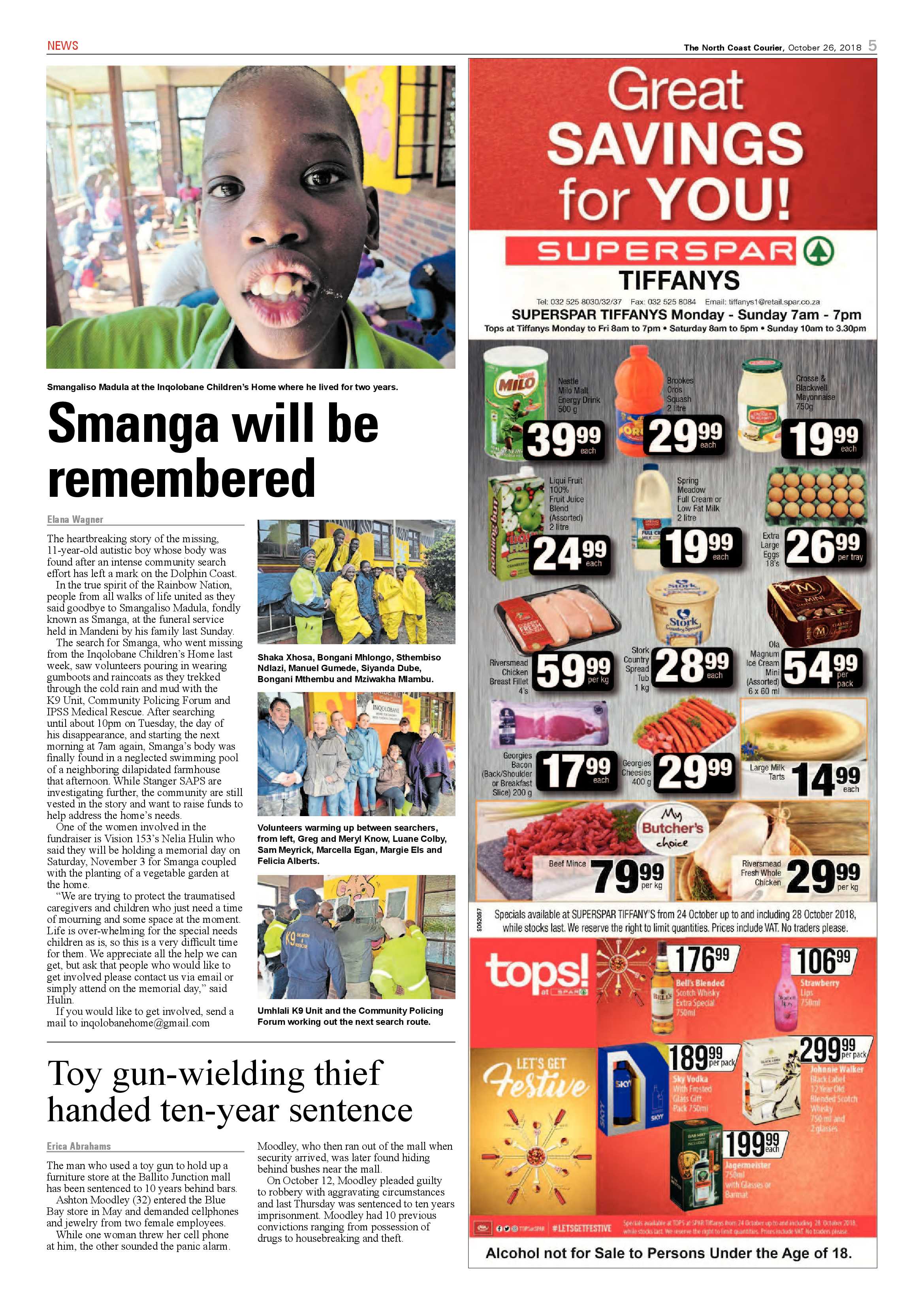 The North Coast Courier – 26 October 2018 page 5