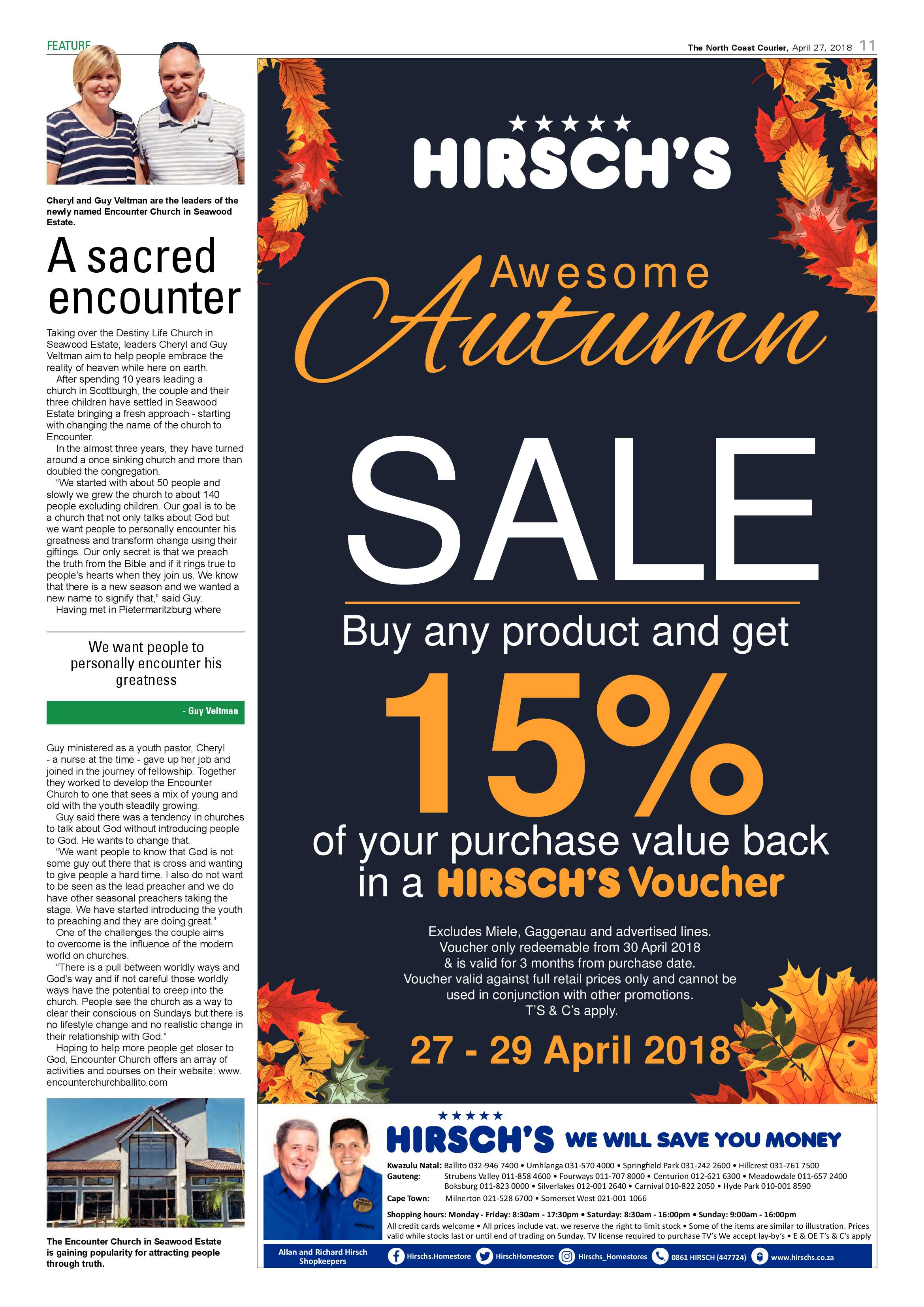 The North Coast Courier – 27 April 2018 page 11