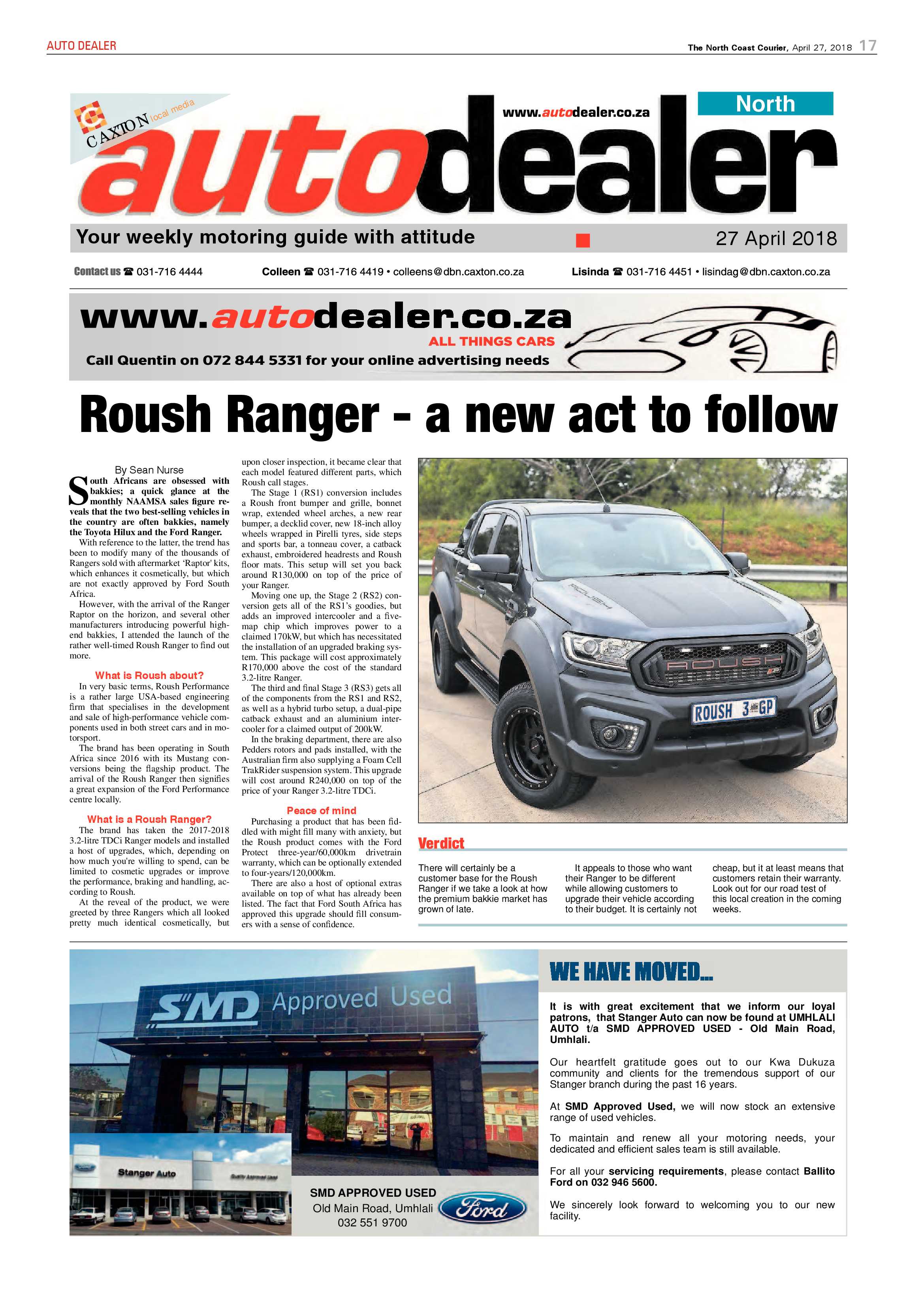 The North Coast Courier – 27 April 2018 page 17