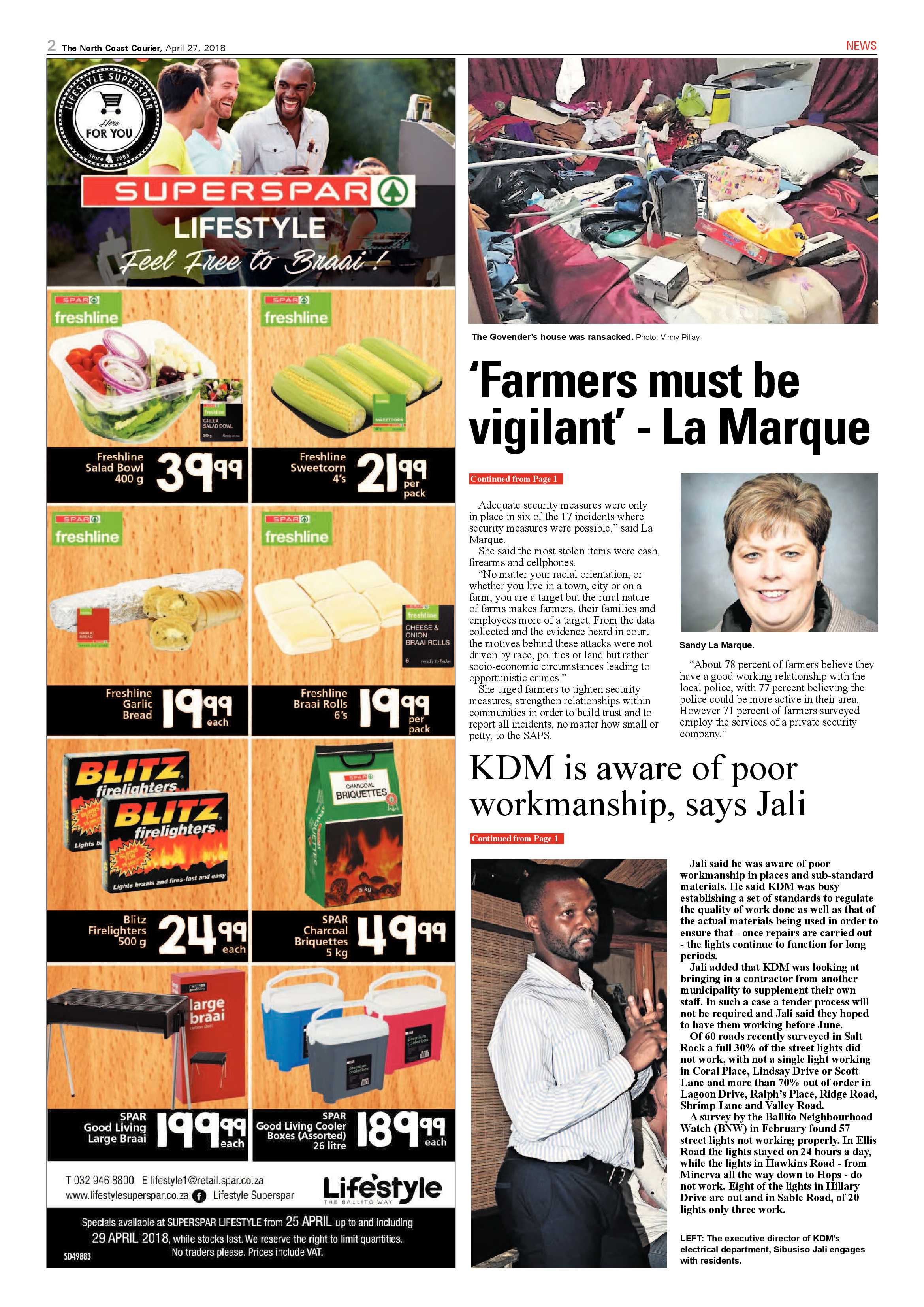 The North Coast Courier – 27 April 2018 page 2