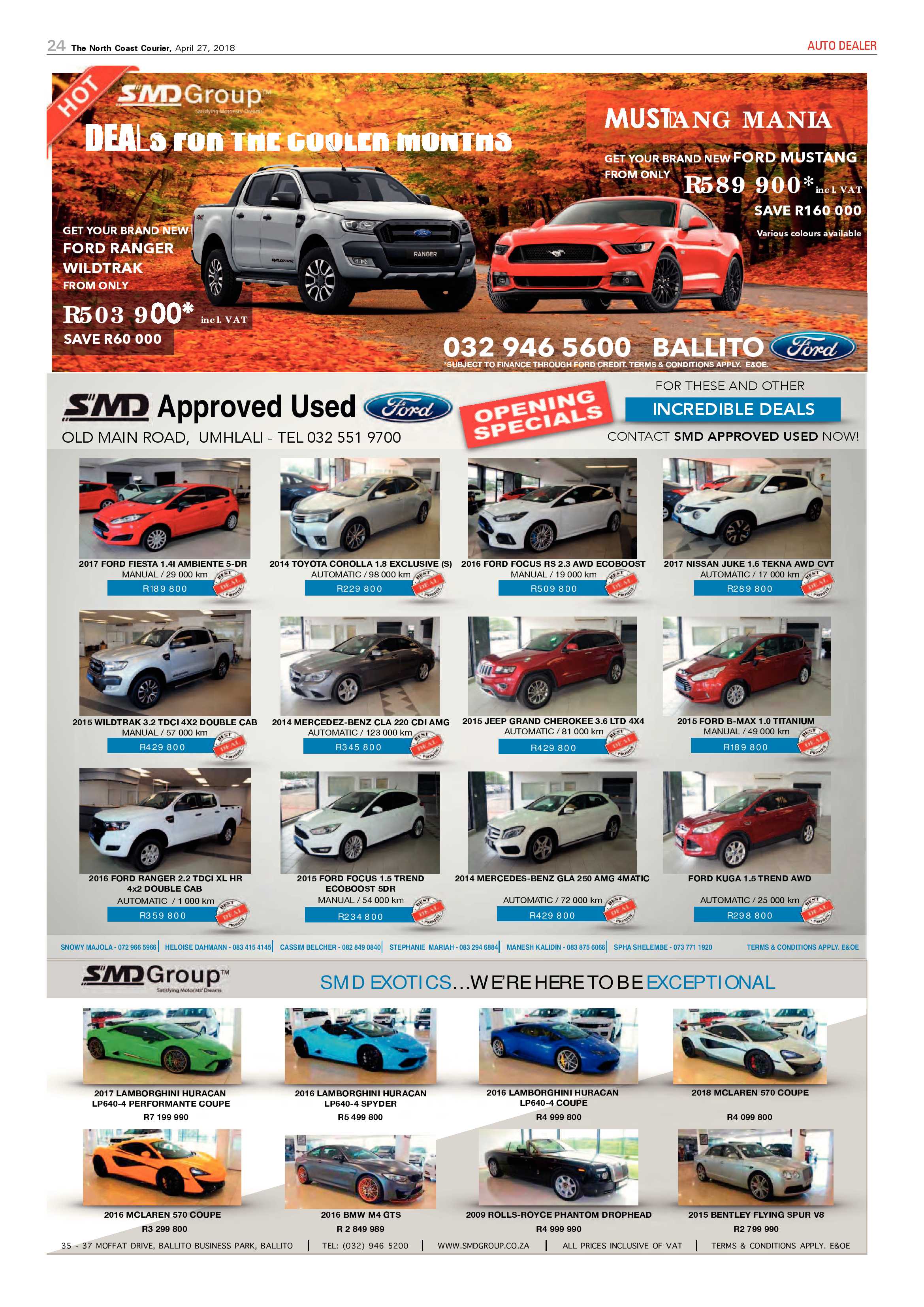 The North Coast Courier – 27 April 2018 page 24