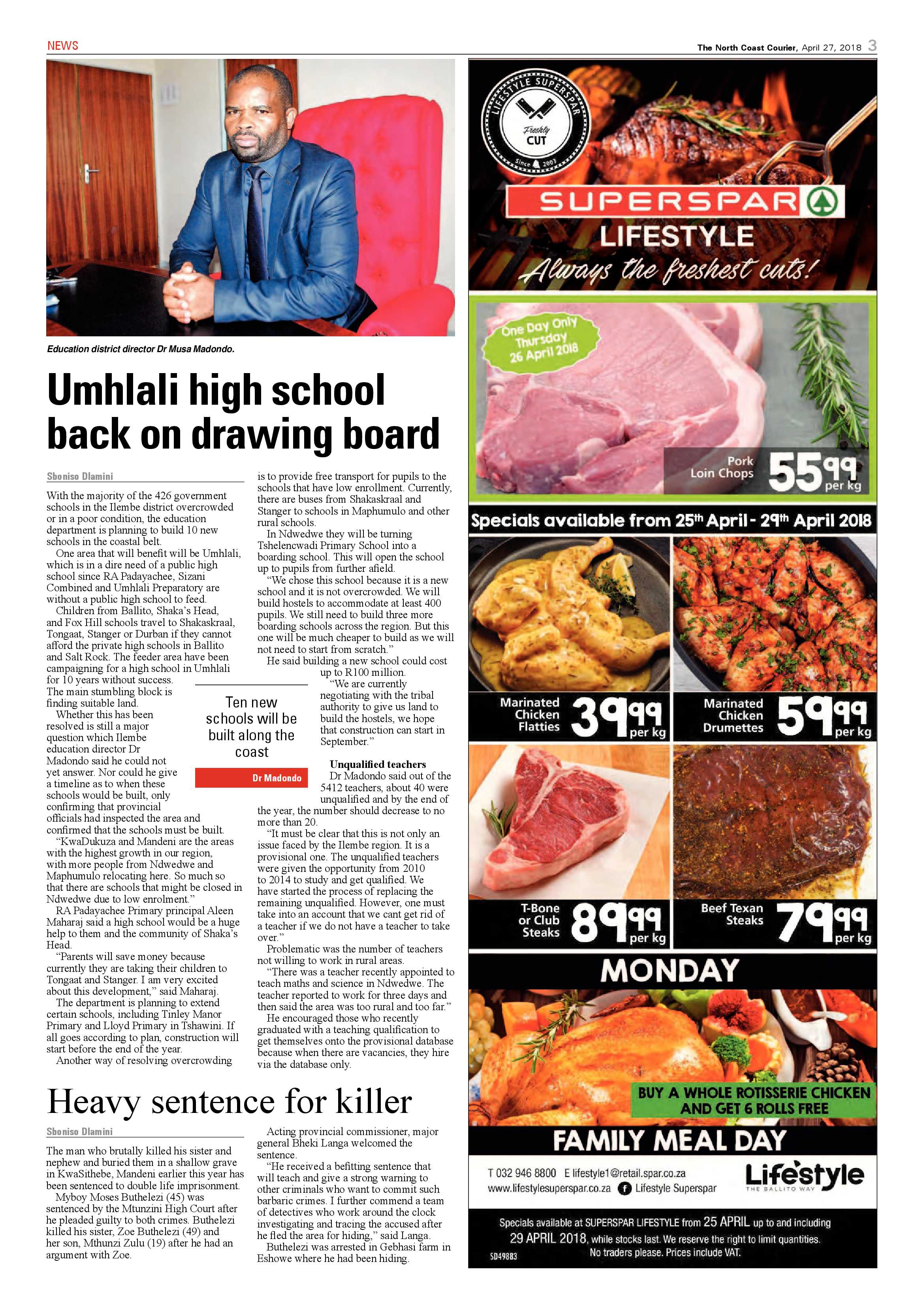 The North Coast Courier – 27 April 2018 page 3