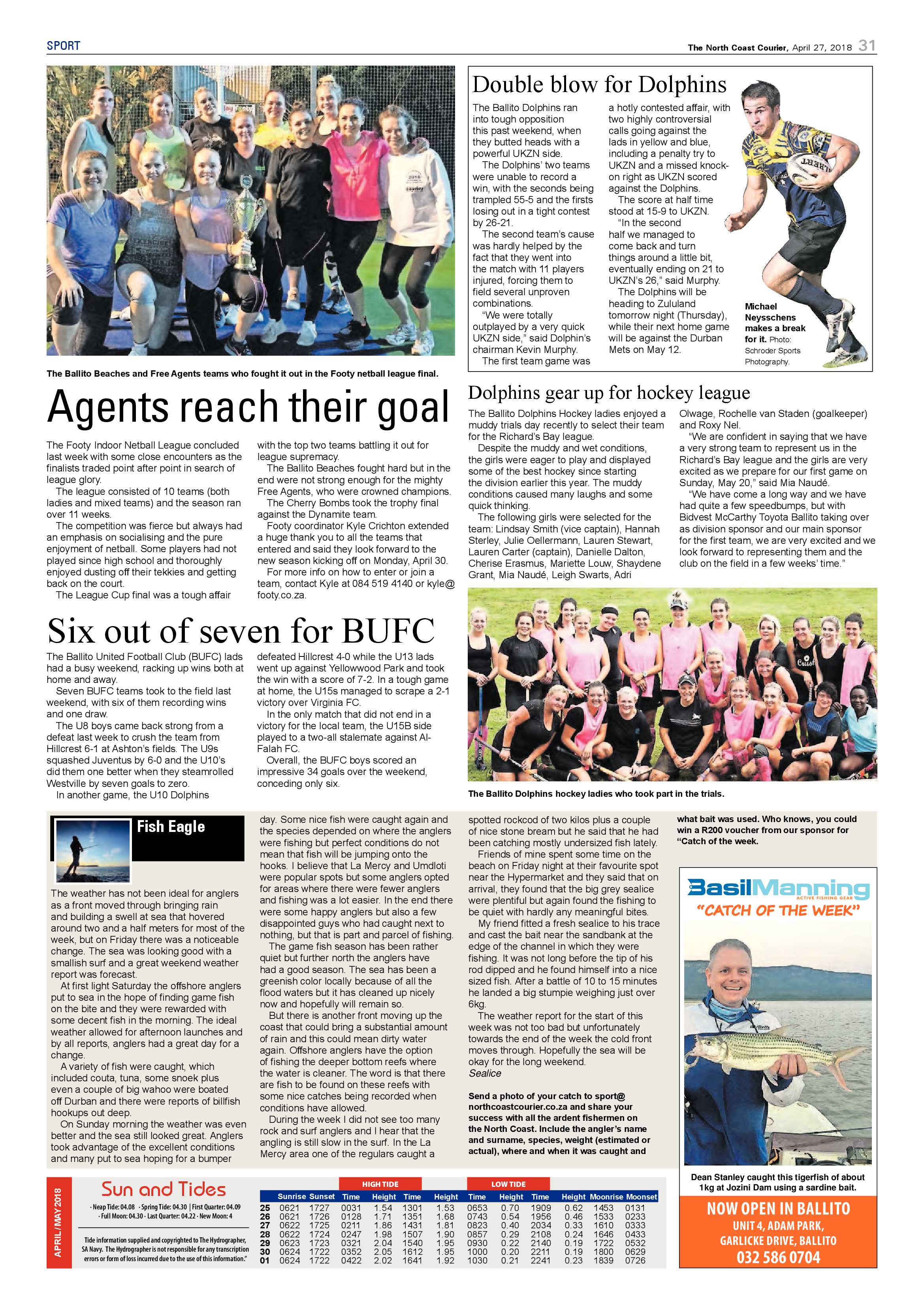 The North Coast Courier – 27 April 2018 page 31