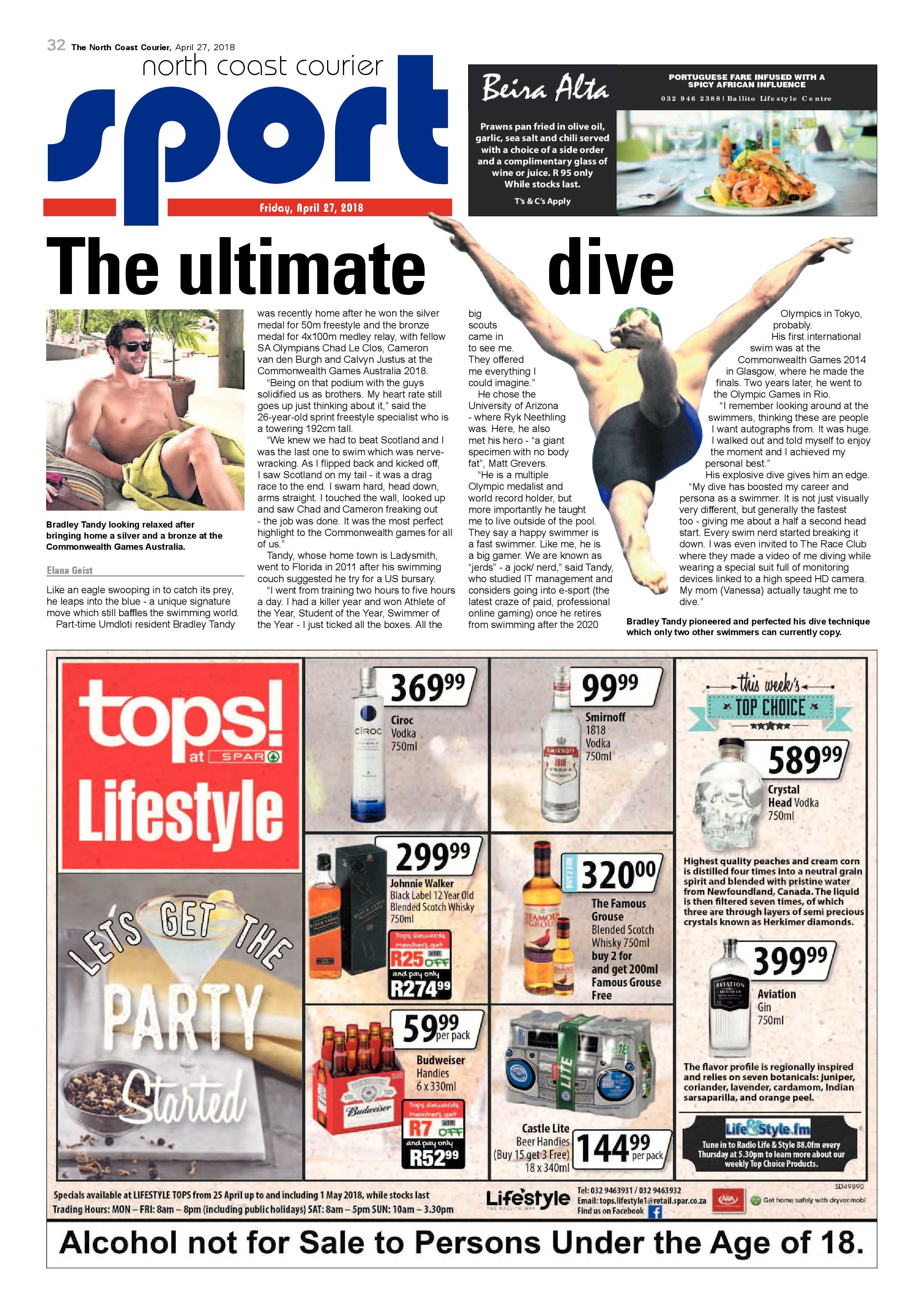 The North Coast Courier – 27 April 2018 page 32