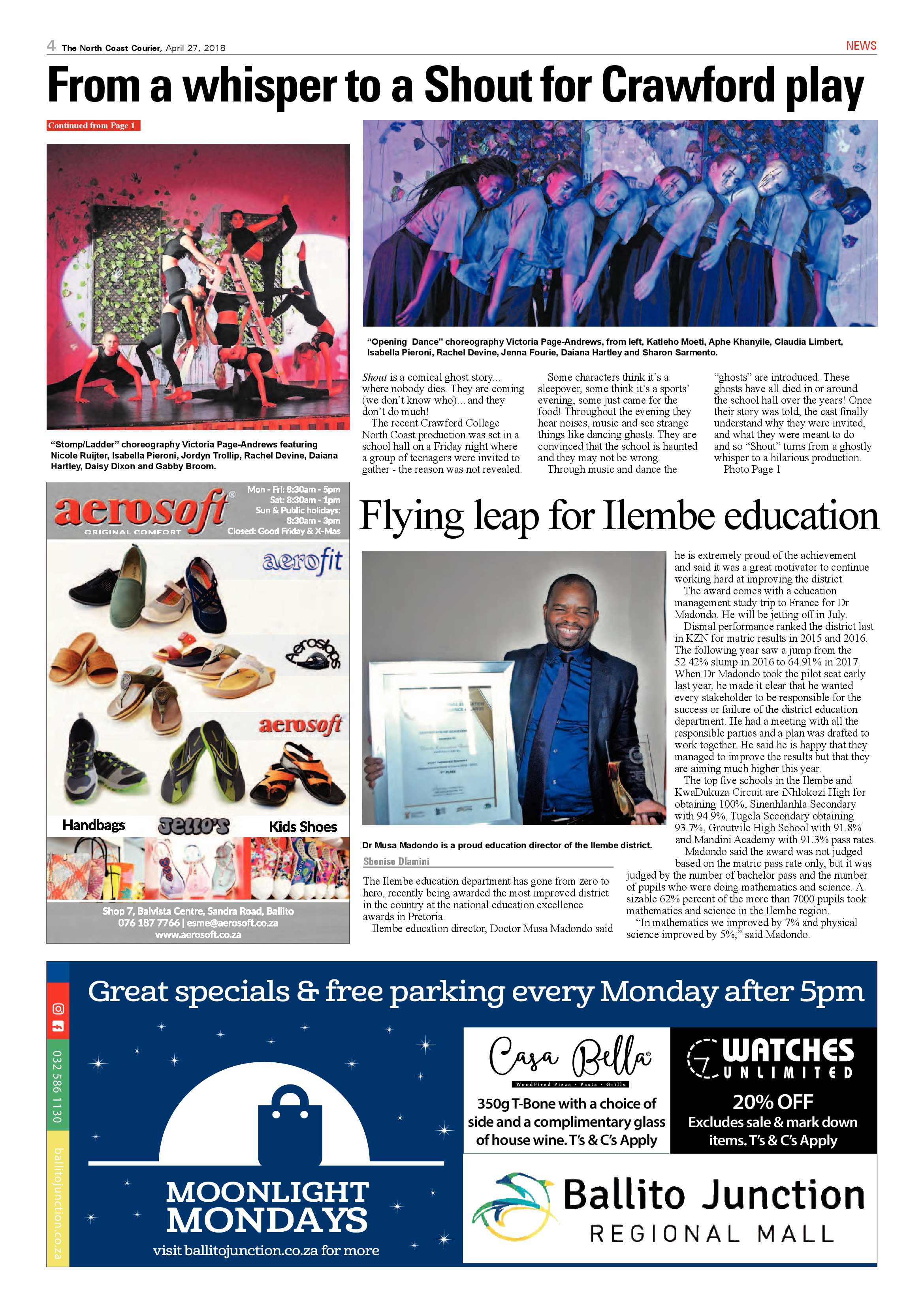 The North Coast Courier – 27 April 2018 page 4