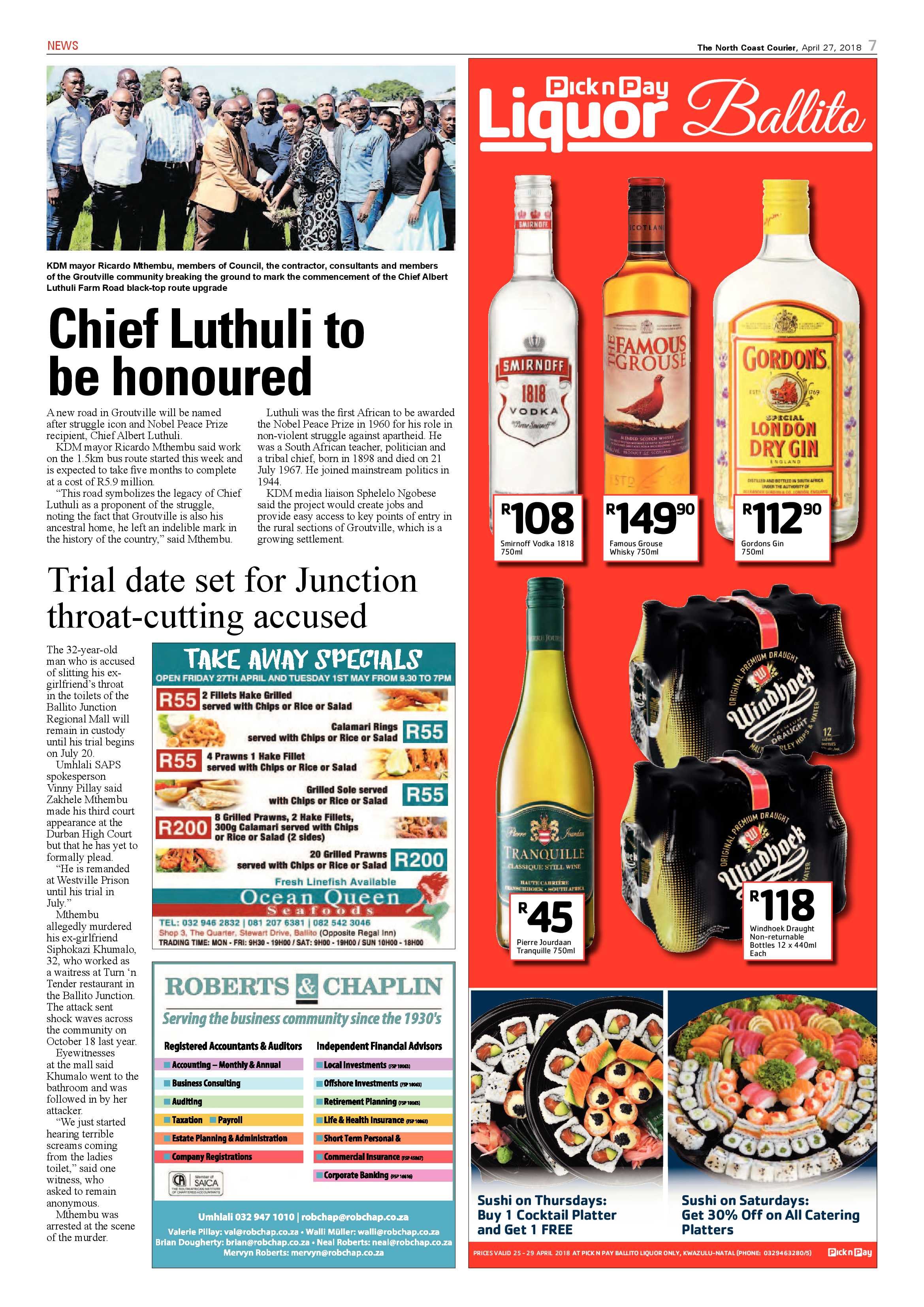 The North Coast Courier – 27 April 2018 page 7