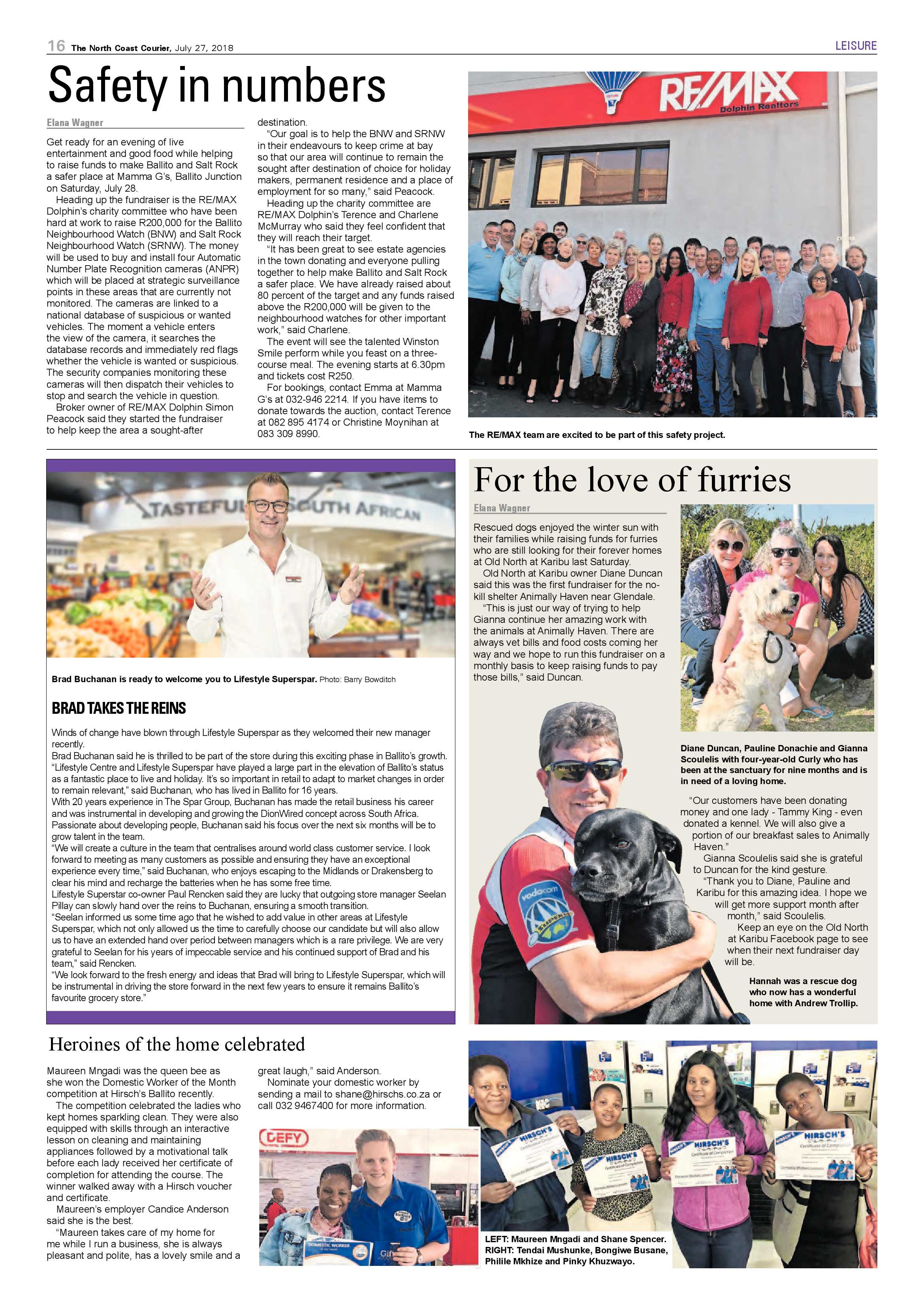 The North Coast Courier – 27 July 2018 page 16