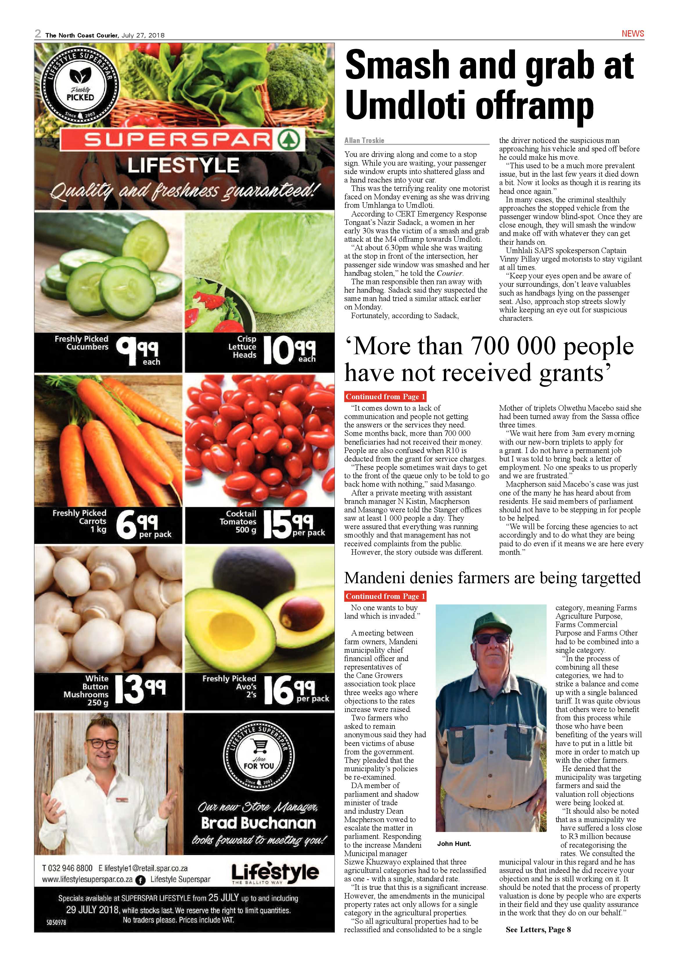 The North Coast Courier – 27 July 2018 page 2