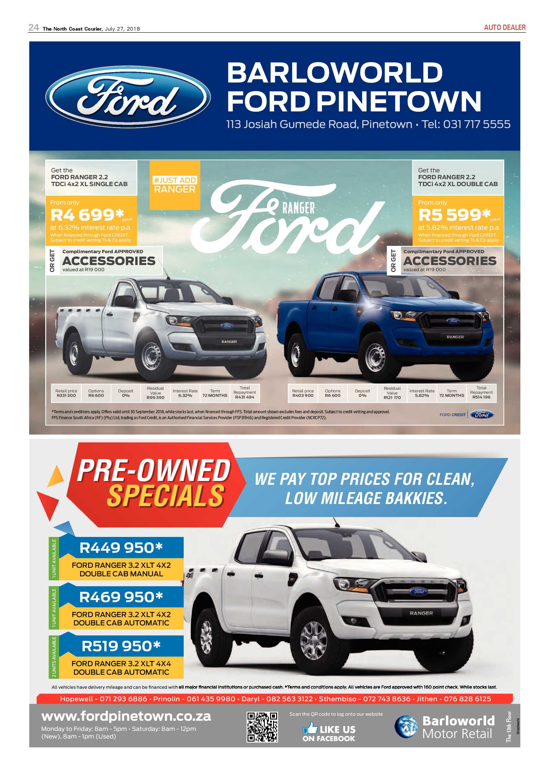 The North Coast Courier – 27 July 2018 page 24