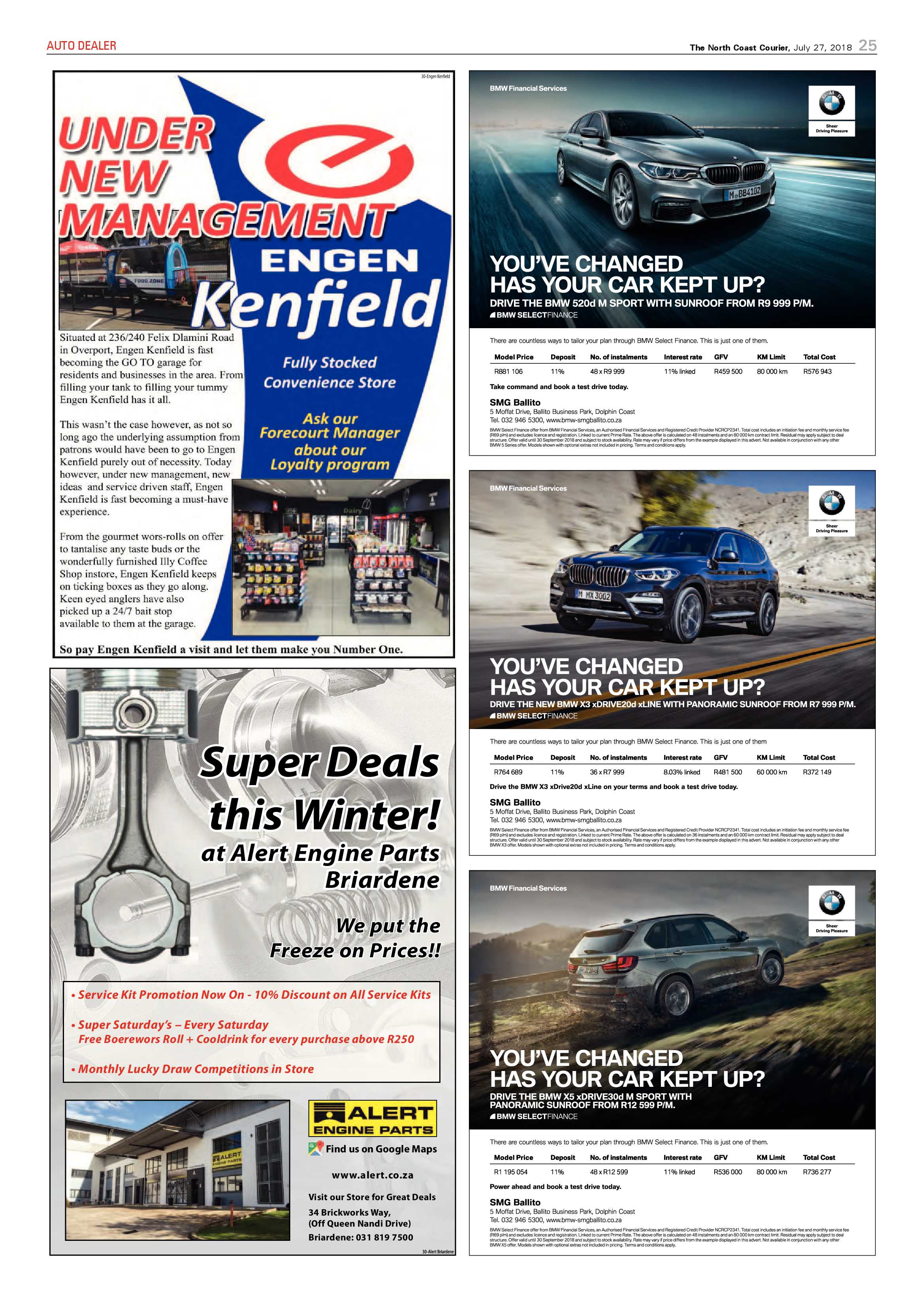 The North Coast Courier – 27 July 2018 page 25