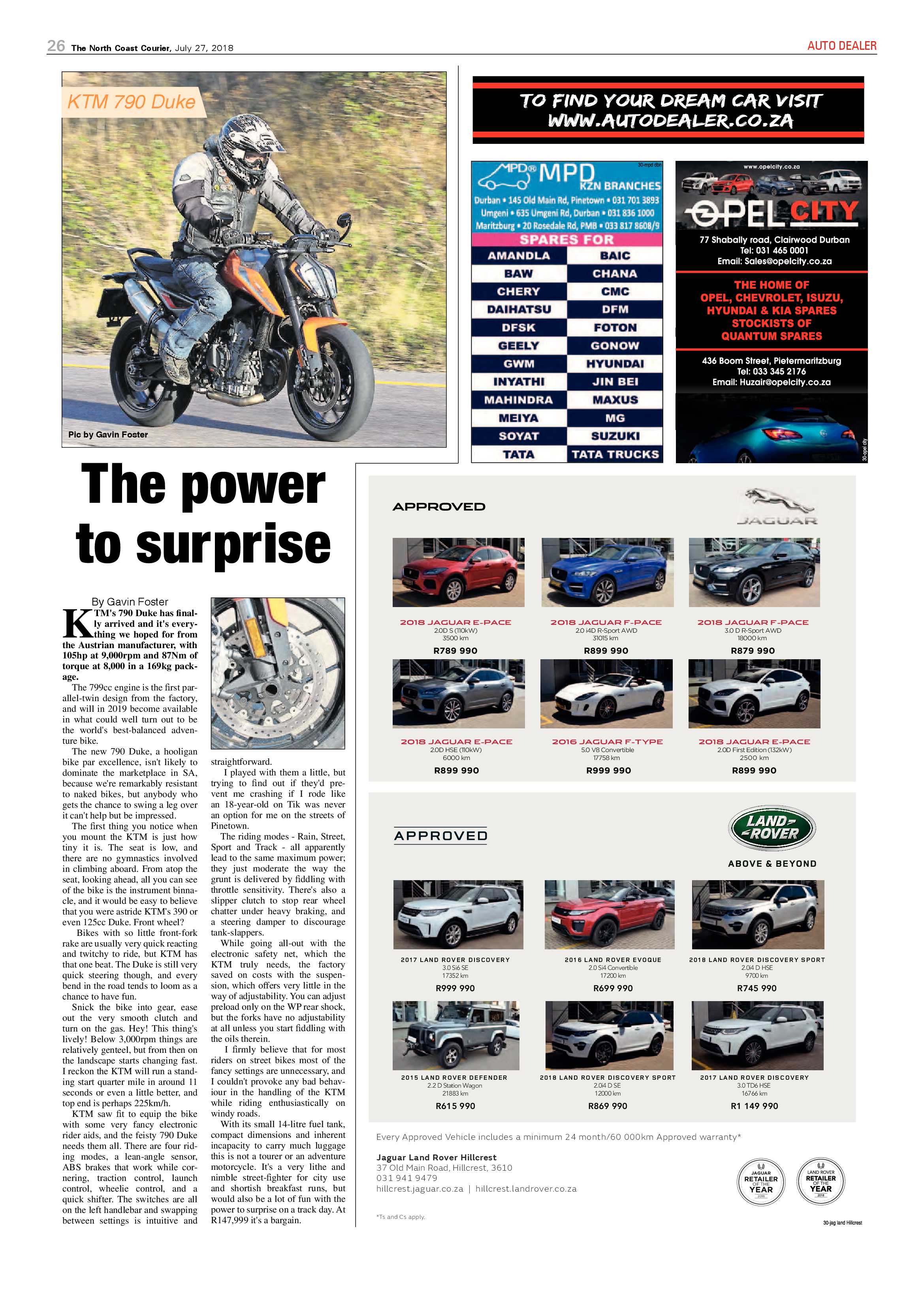 The North Coast Courier – 27 July 2018 page 26