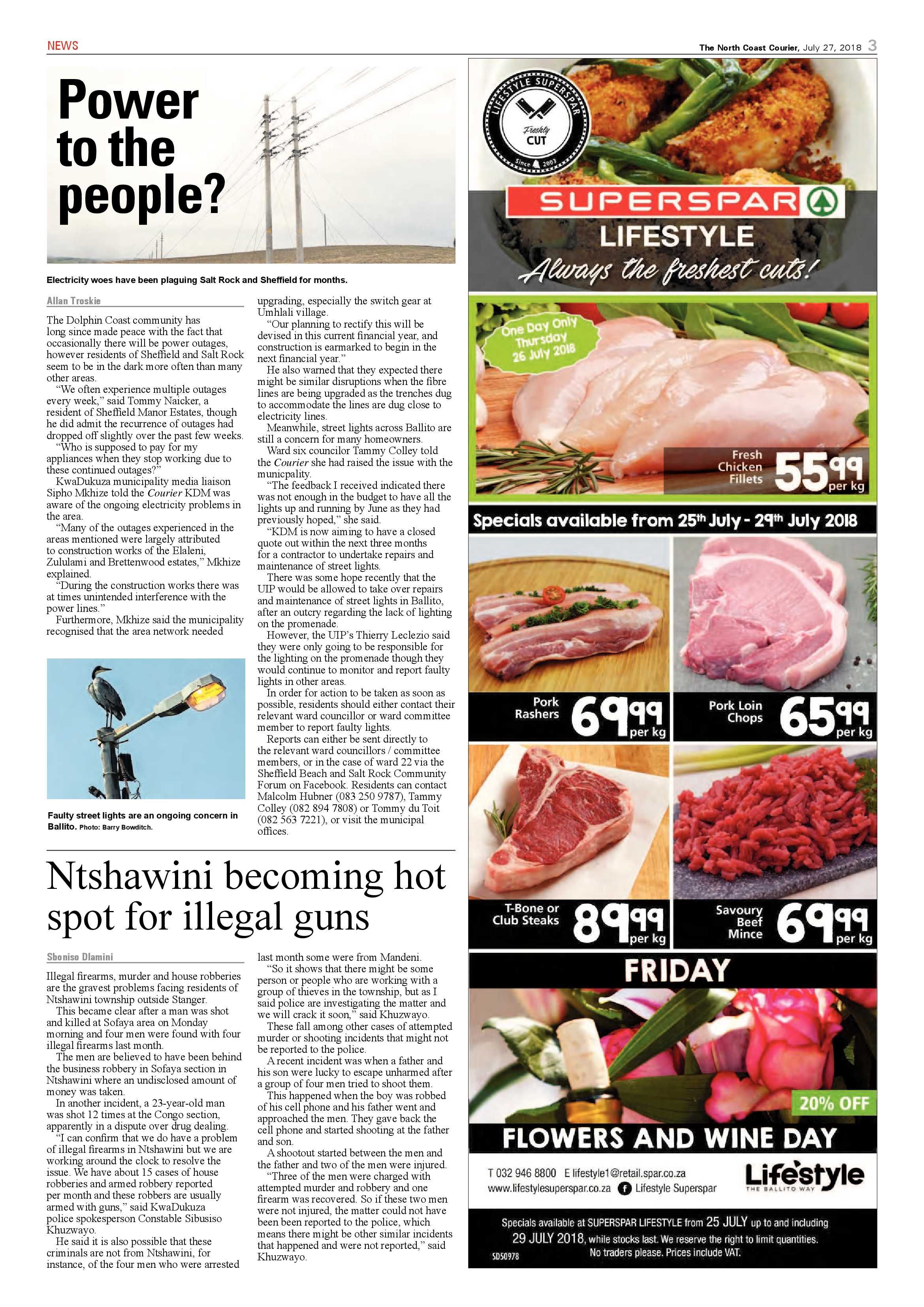 The North Coast Courier – 27 July 2018 page 3