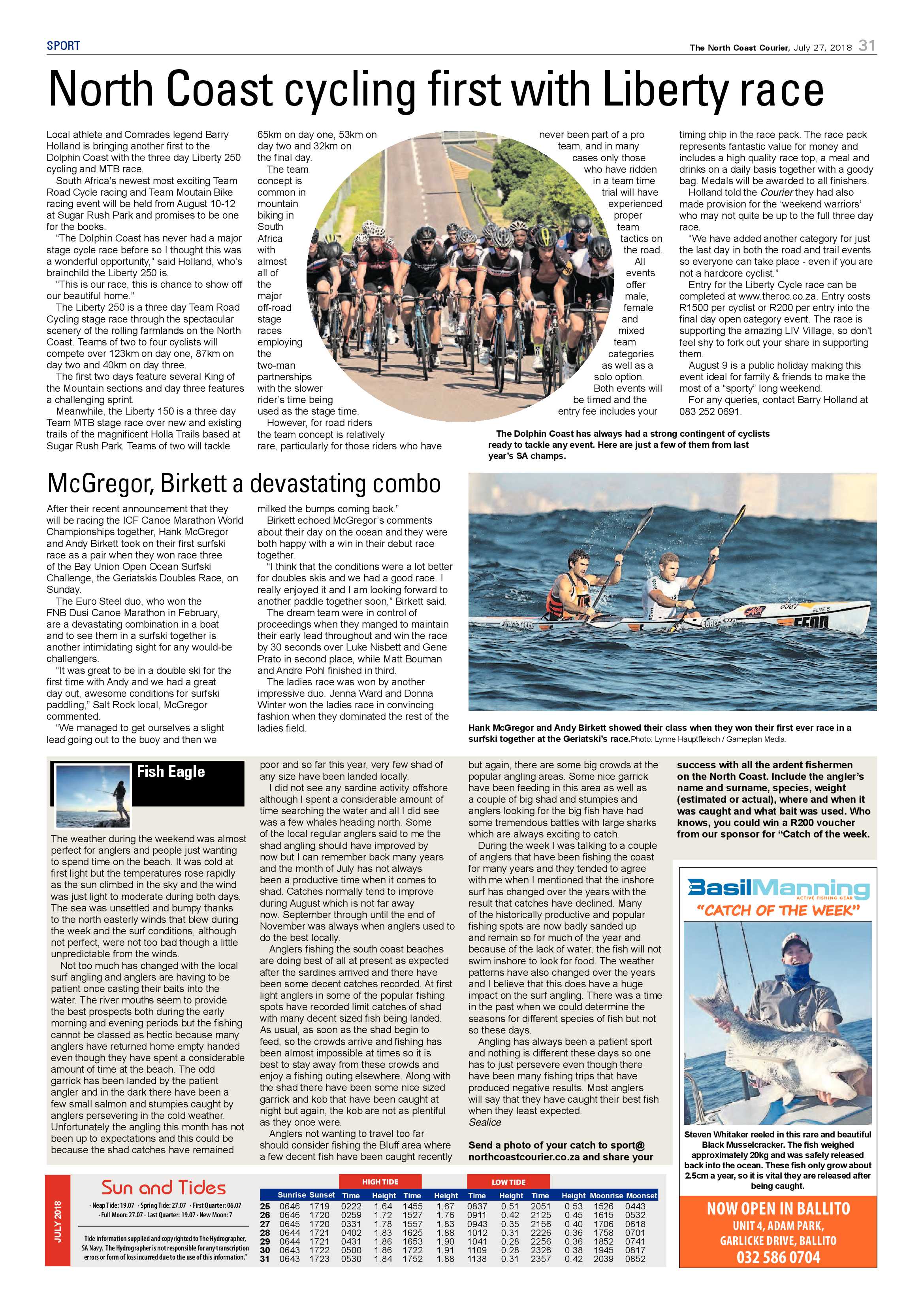 The North Coast Courier – 27 July 2018 page 31