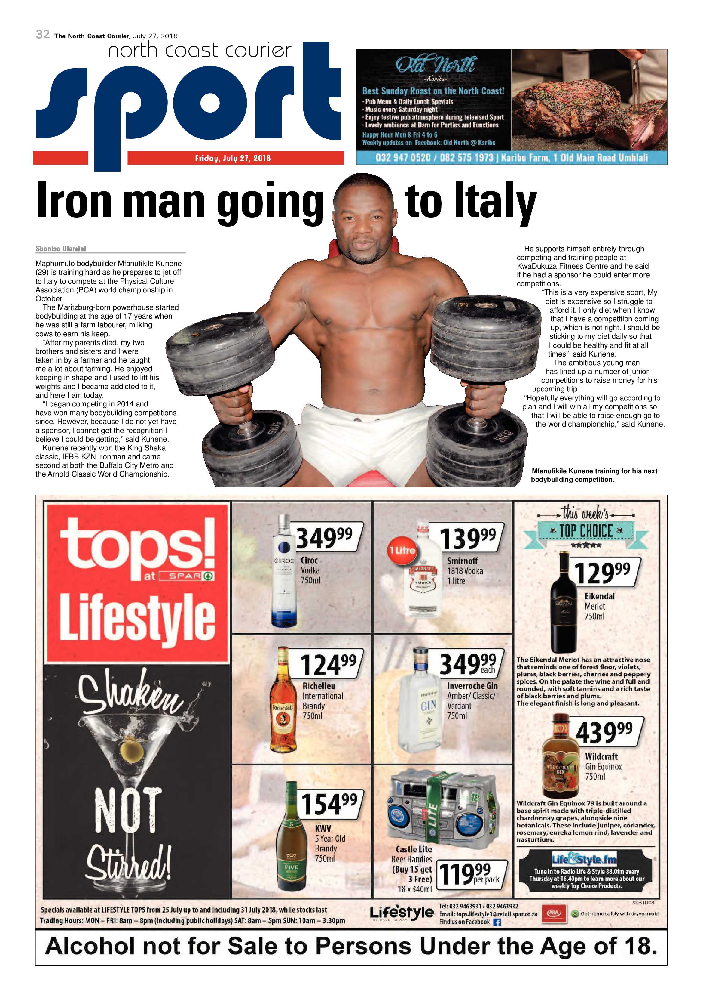 The North Coast Courier – 27 July 2018 page 32