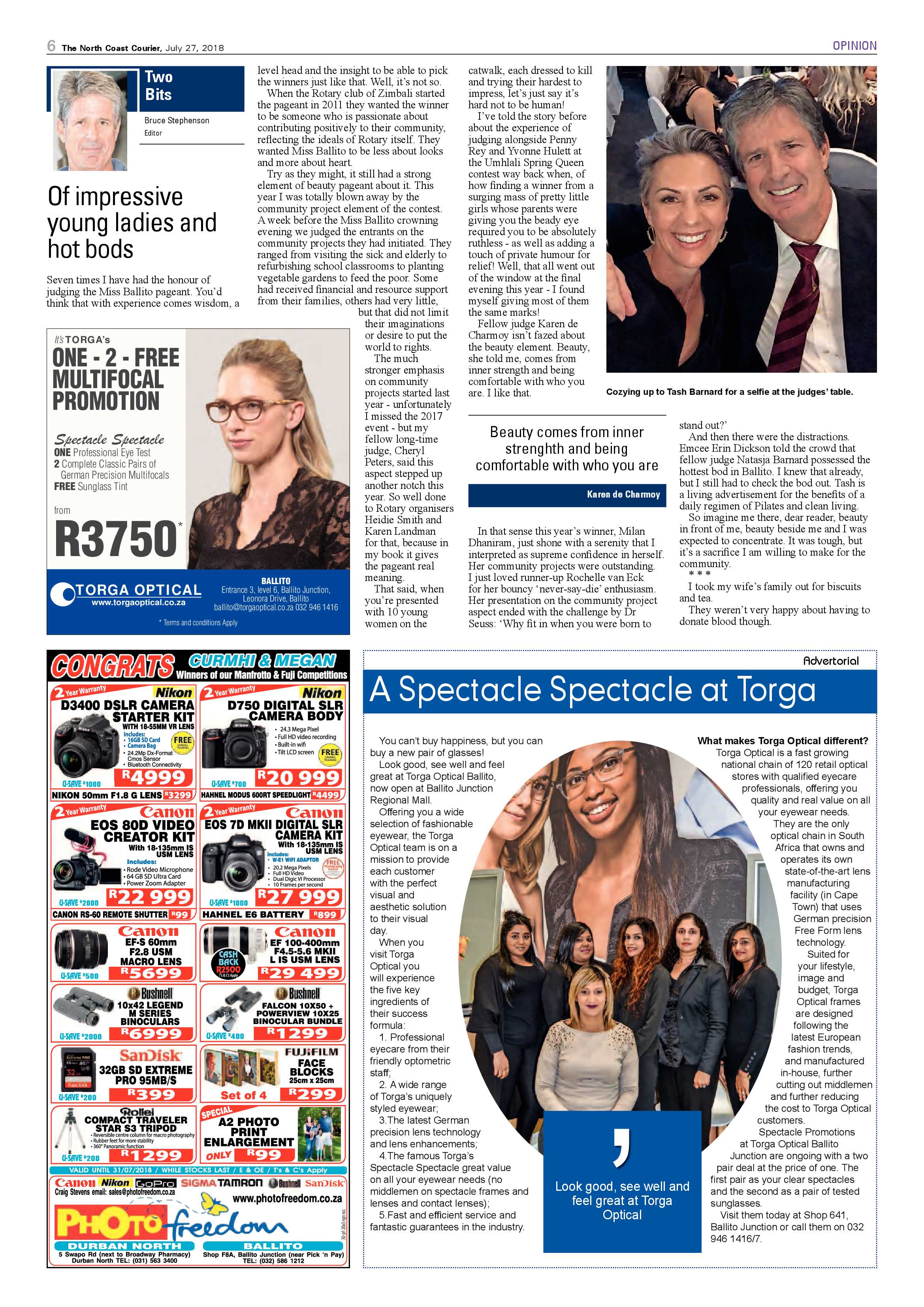 The North Coast Courier – 27 July 2018 page 6