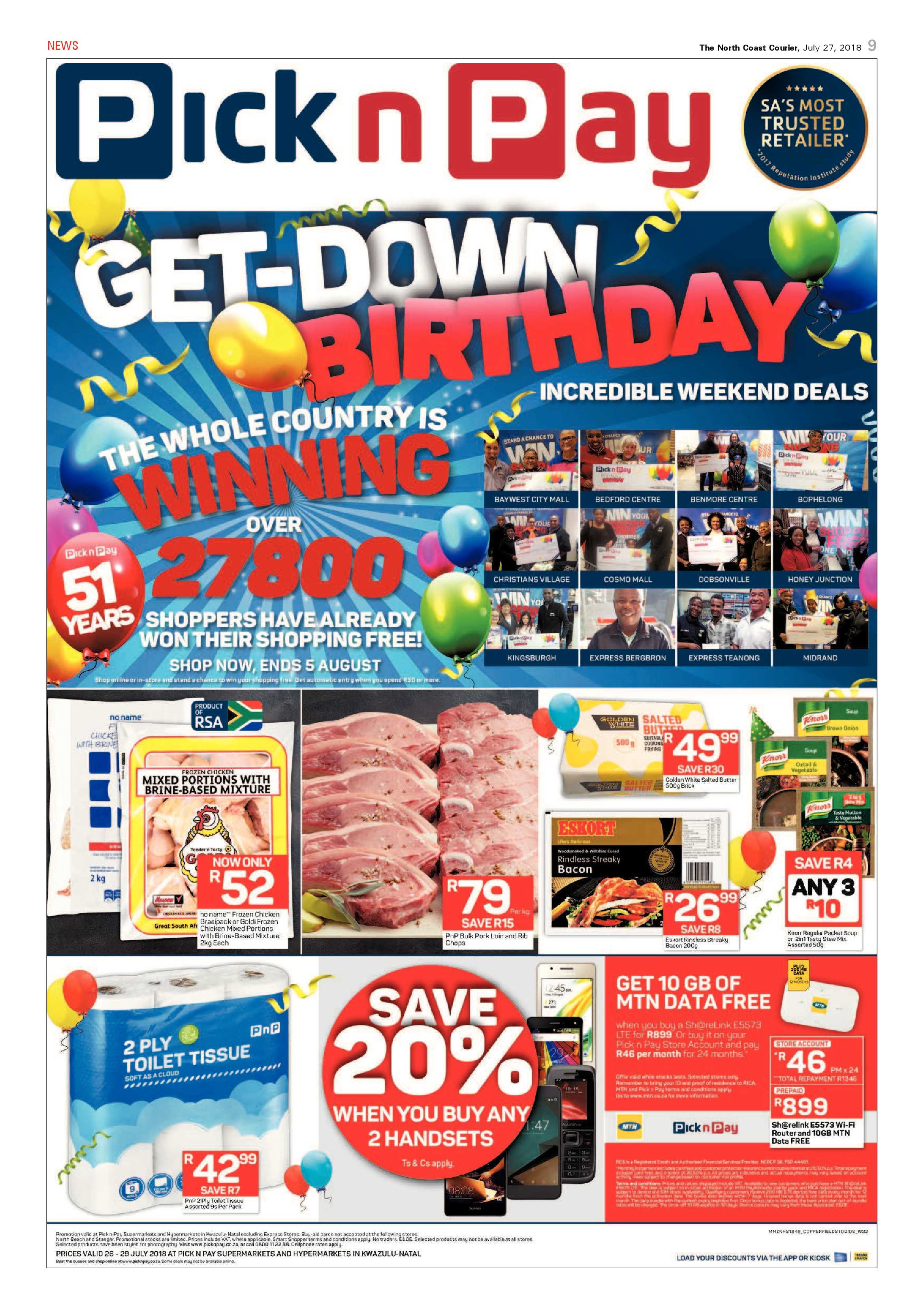 The North Coast Courier – 27 July 2018 page 9