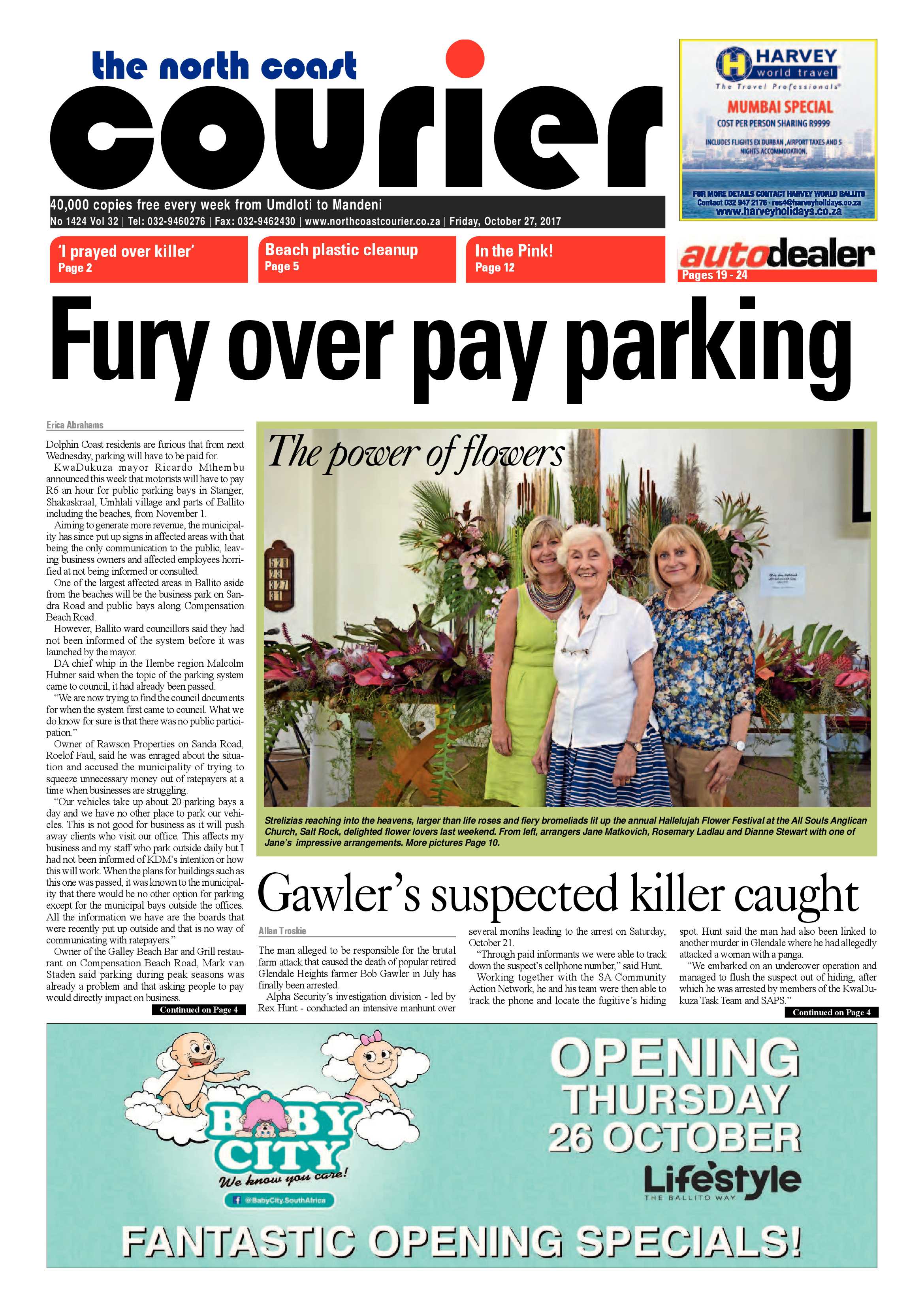 The North Coast Courier – 27 October 2017 page 1