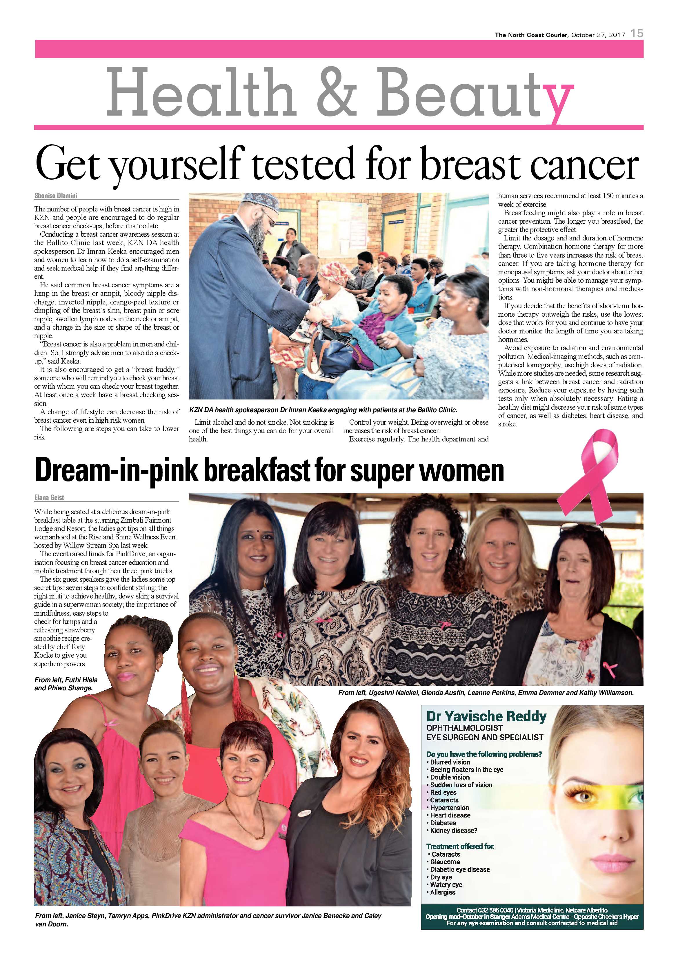 The North Coast Courier – 27 October 2017 page 15